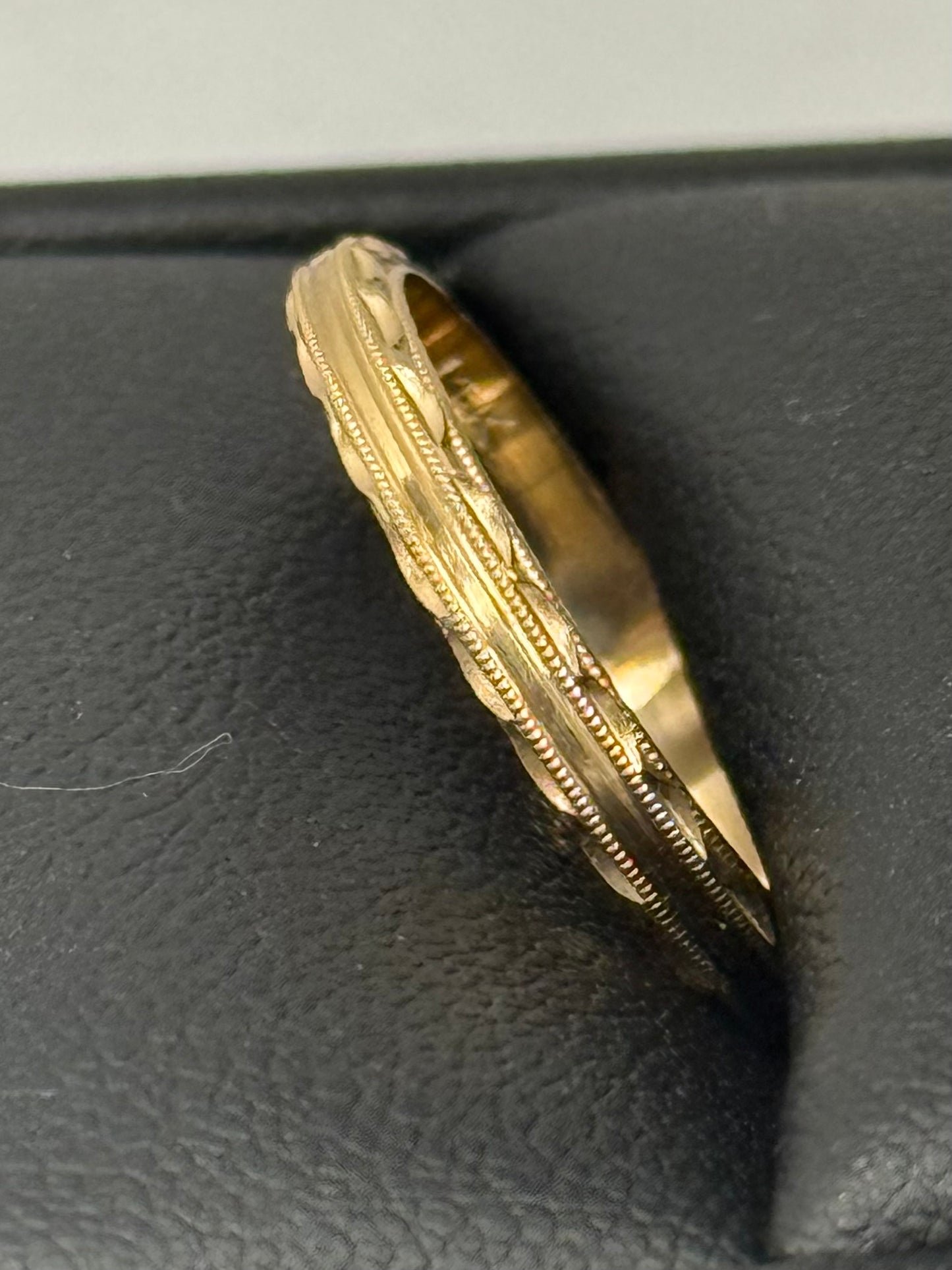 Carved Wedding Band