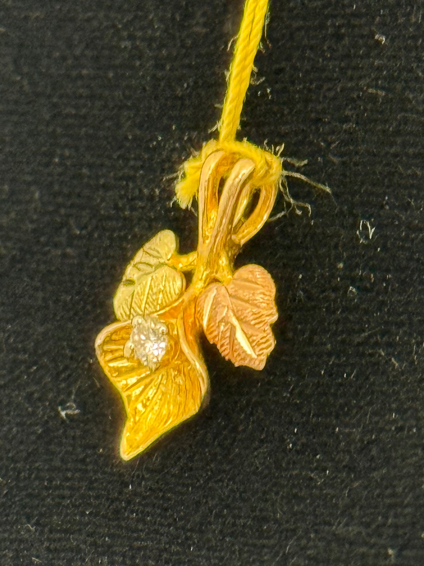 Black Hills Gold Diamond Pendant