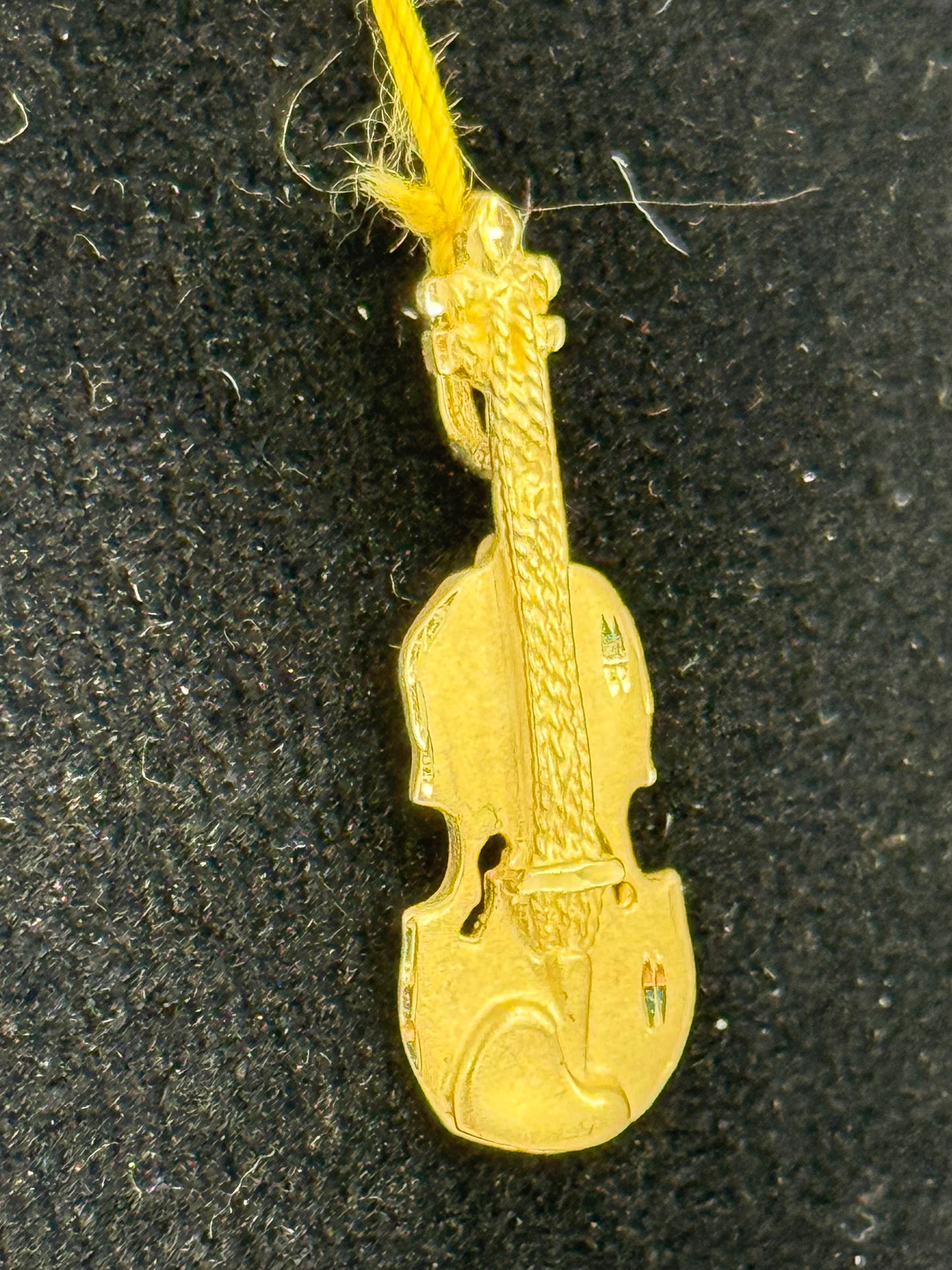 Gold Guitar Pendant