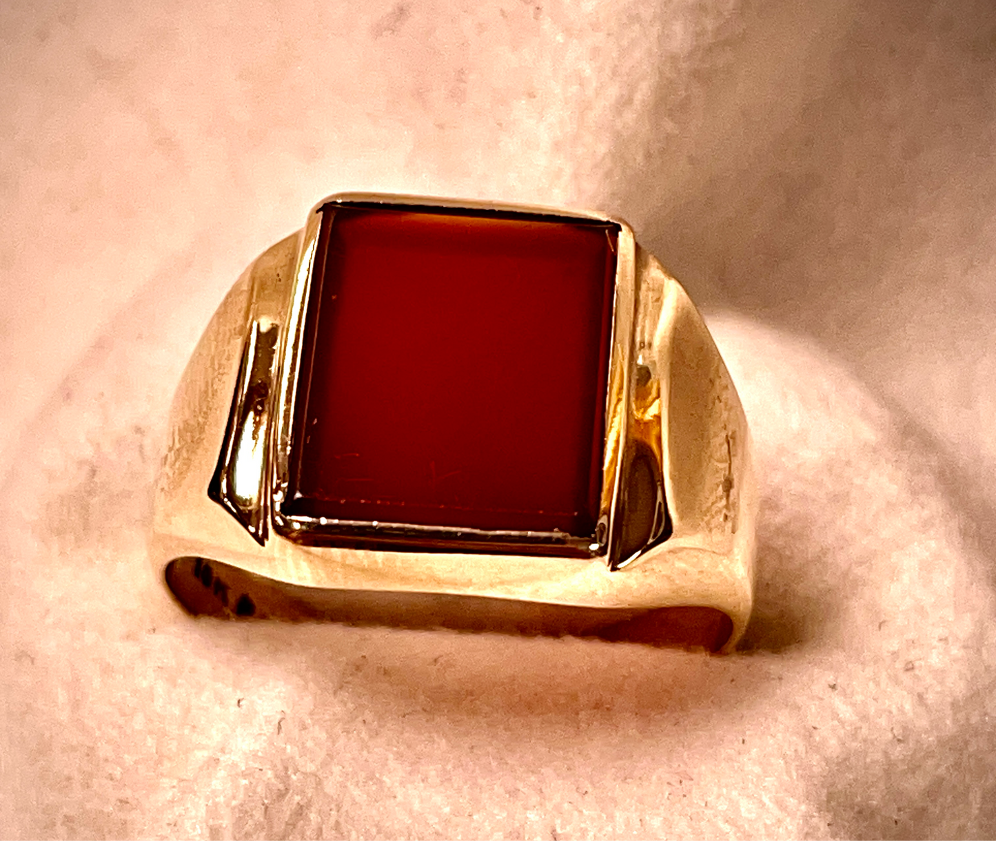 Gents carnelian Ring