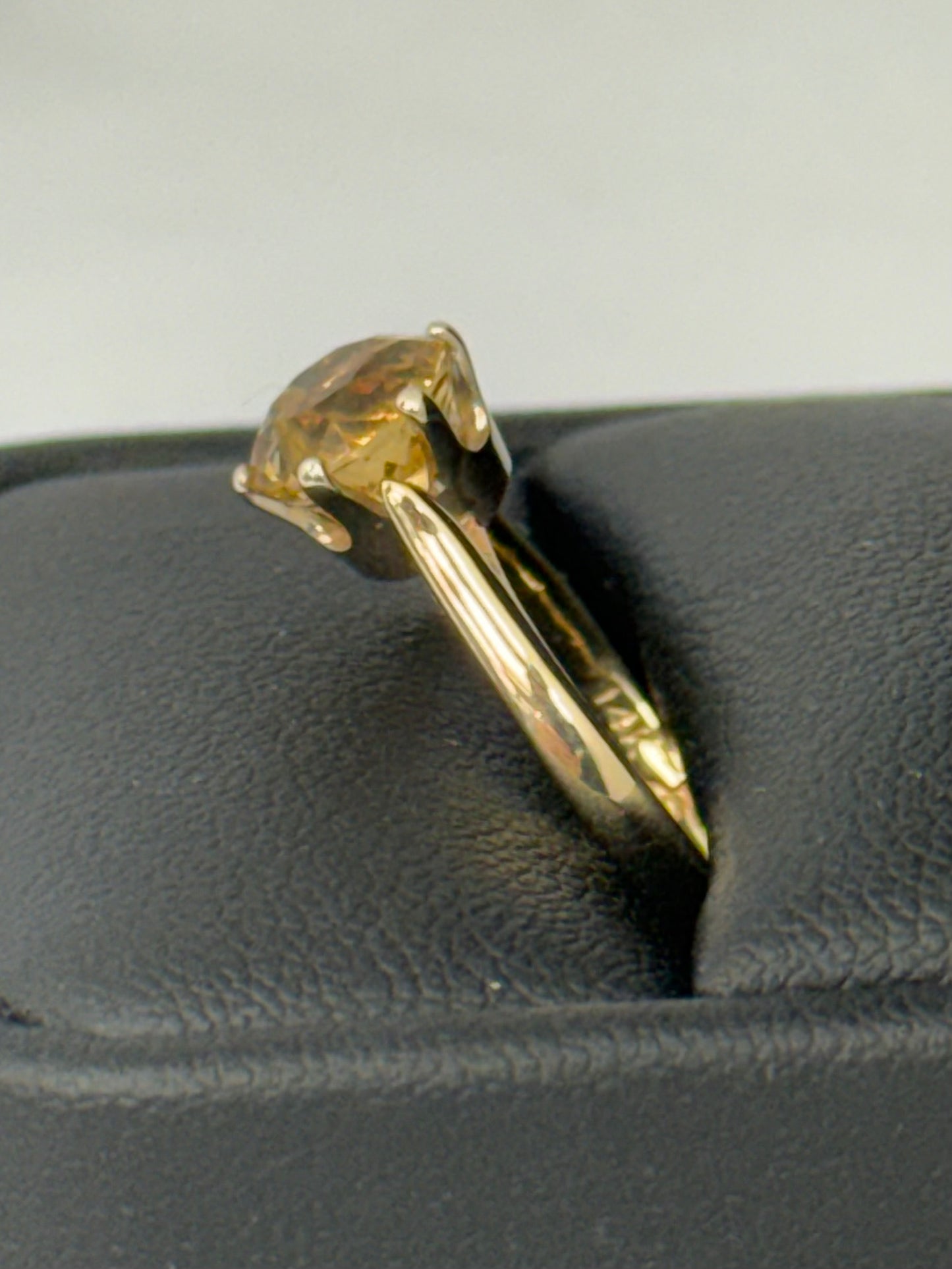 Citrine Solitaire Ring