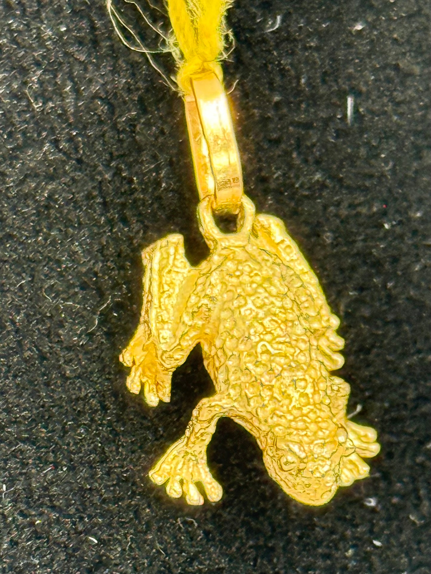 Gold Frog Pendant