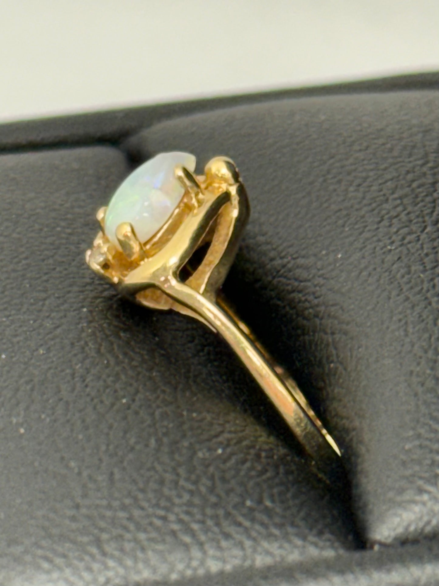 Opal and Diamond Ring