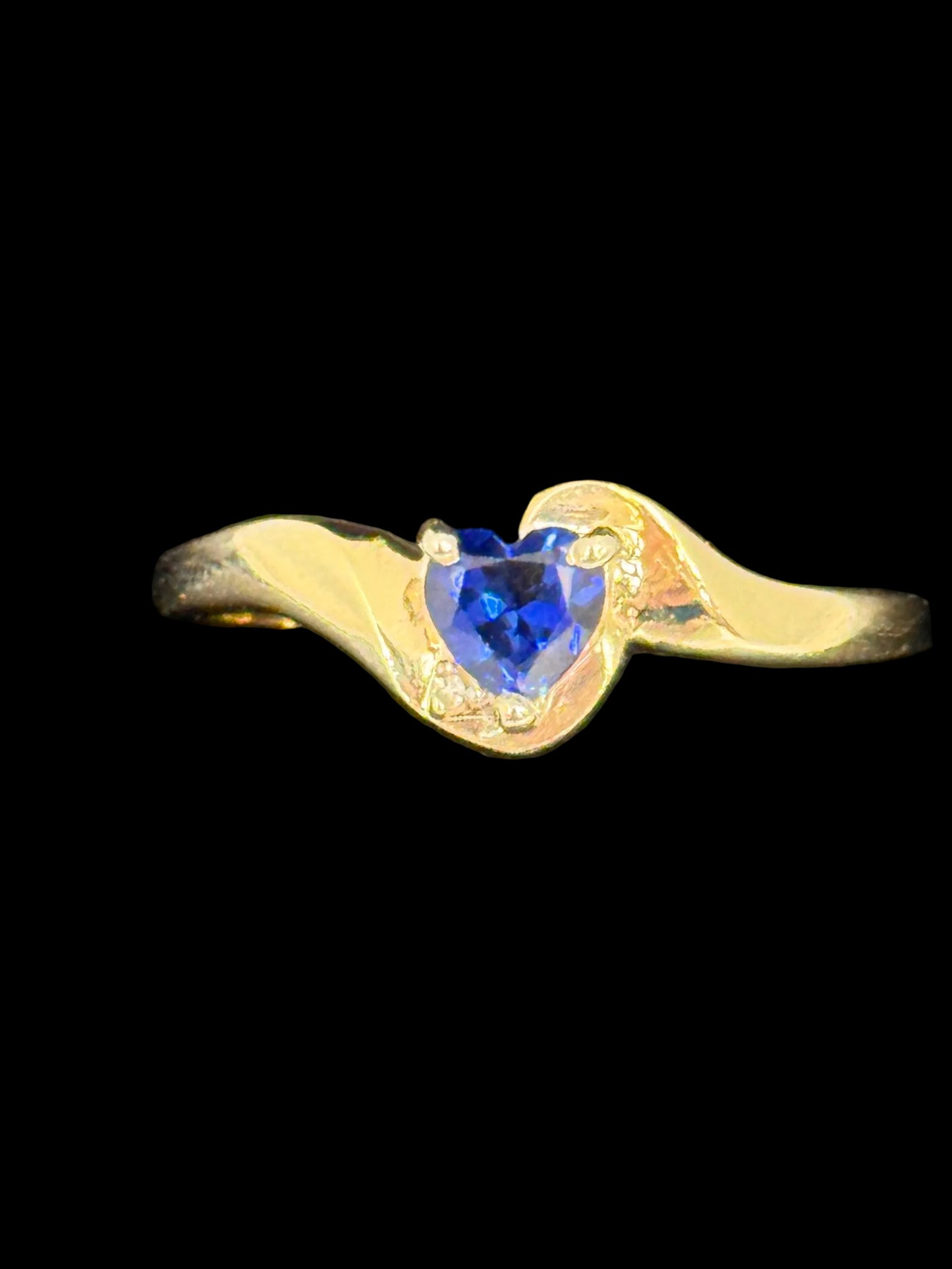 Lab Sapphire Ring