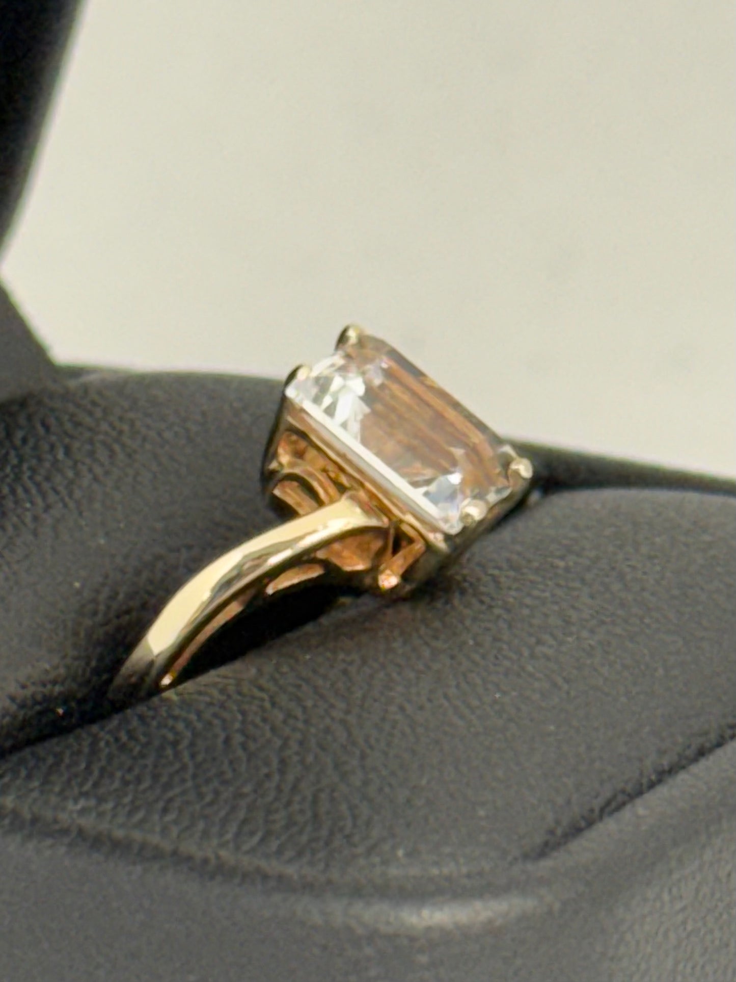 Cubic Zirconia Solitaire Ring