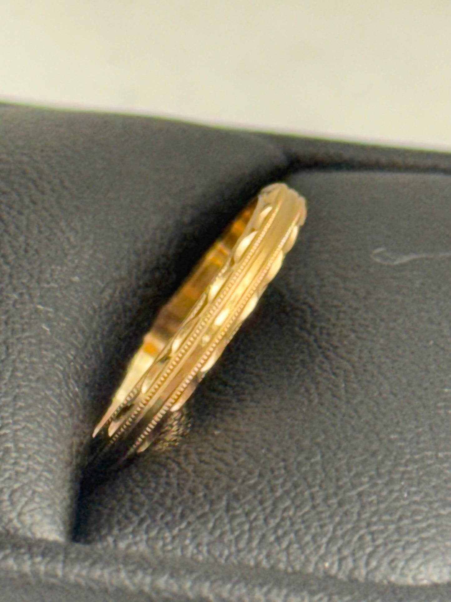 Carved Wedding Band