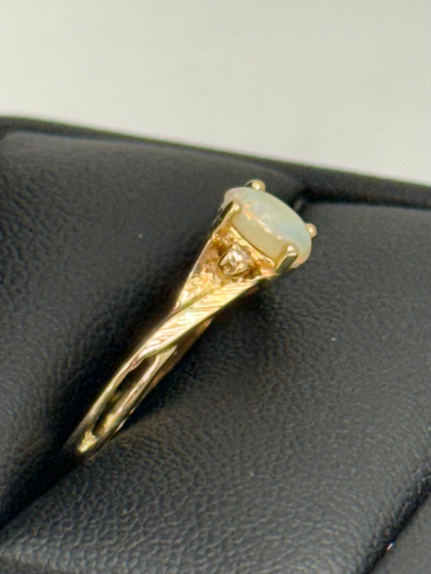 Opal and Diamond Ring