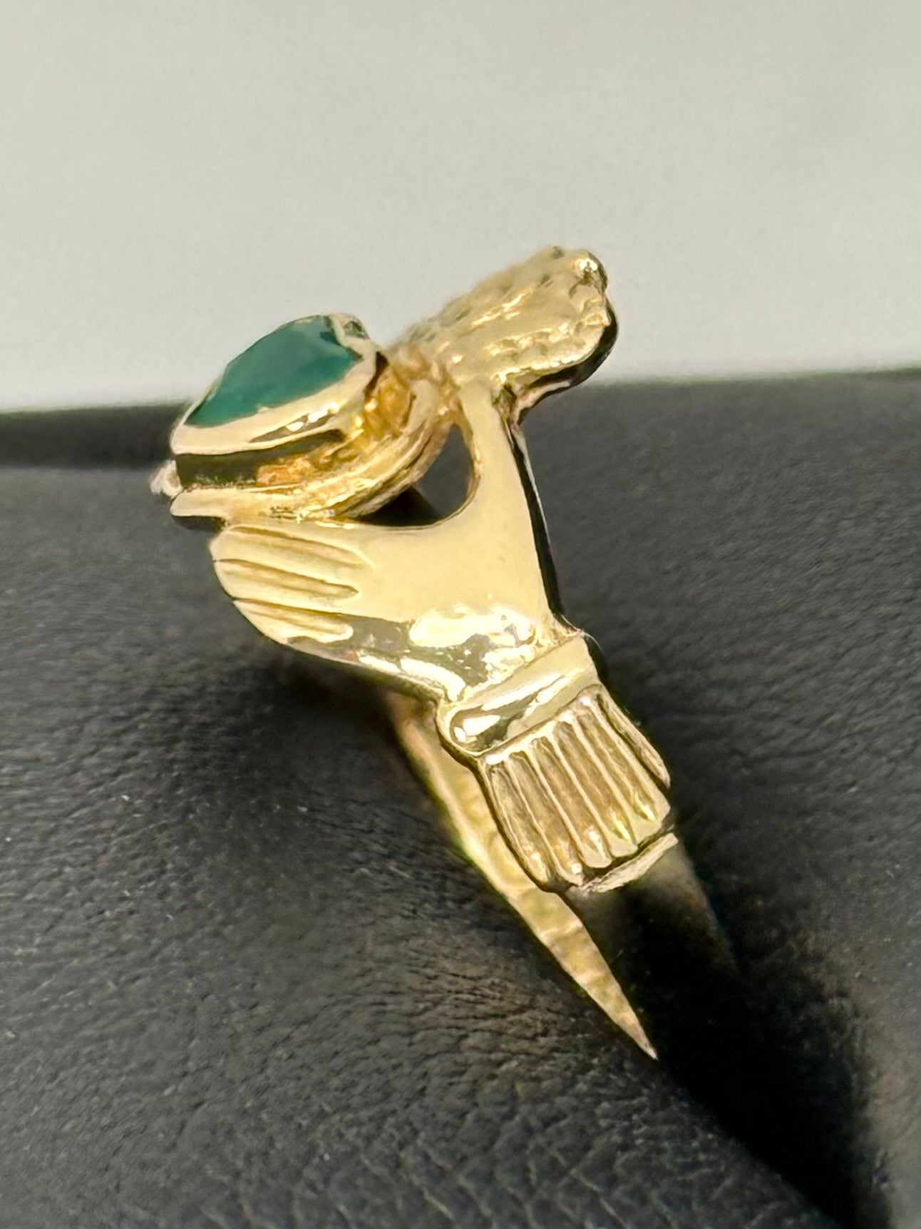 Claddagh Quartz Ring