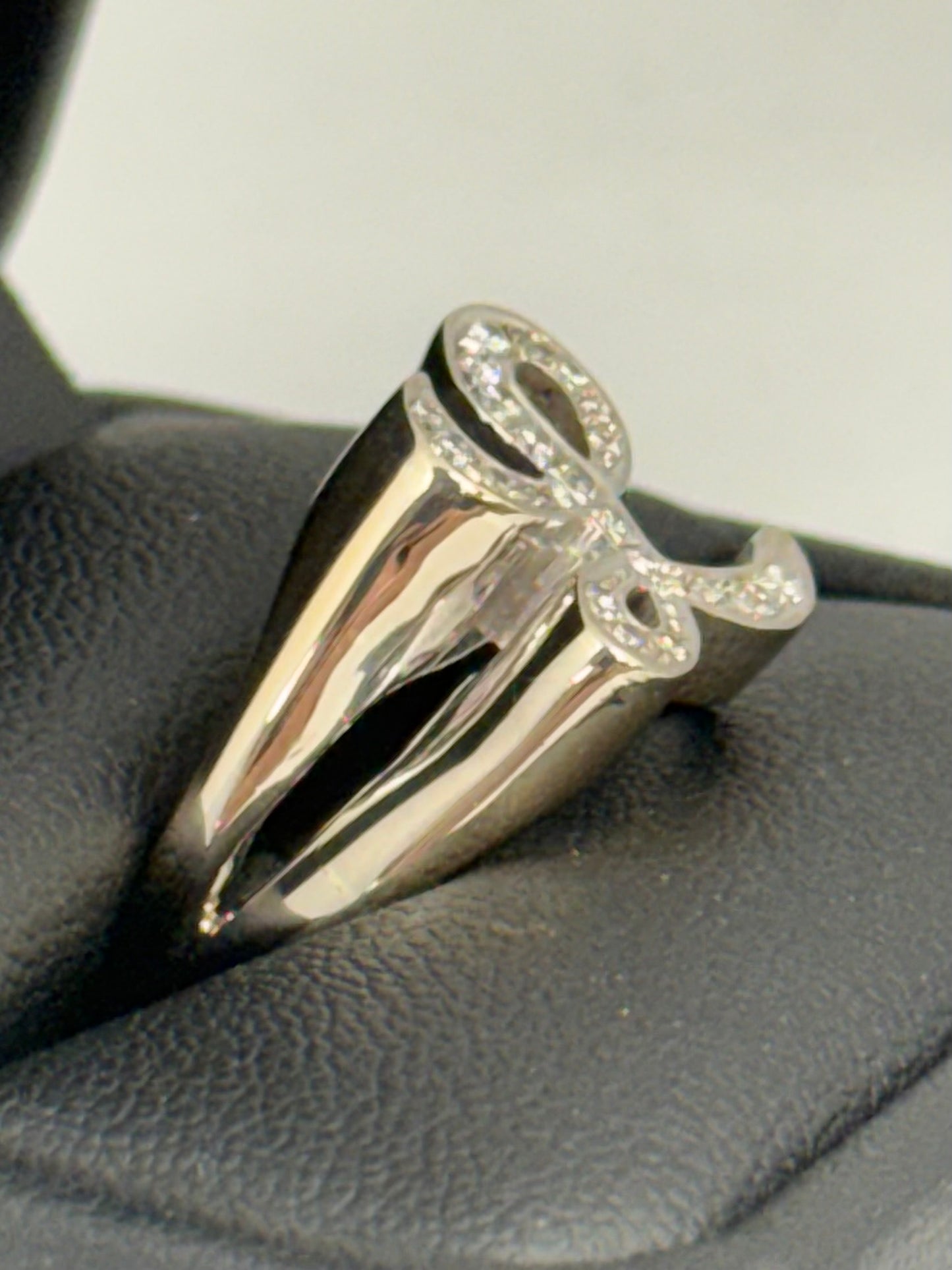 “L” Diamond Ring