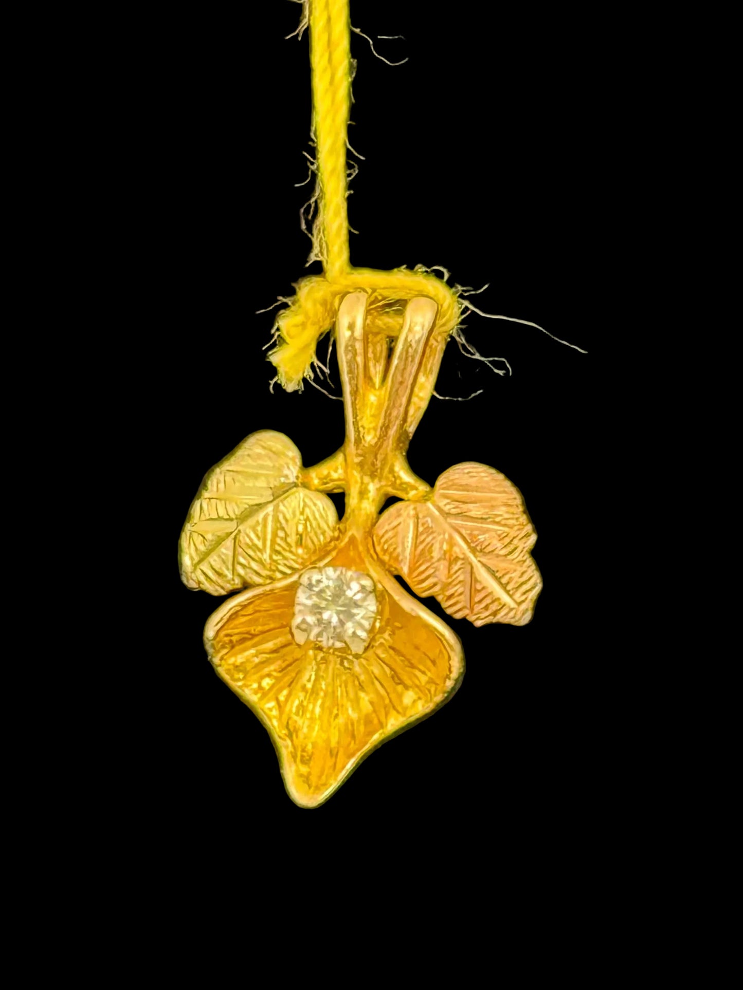 Black Hills Gold Diamond Pendant