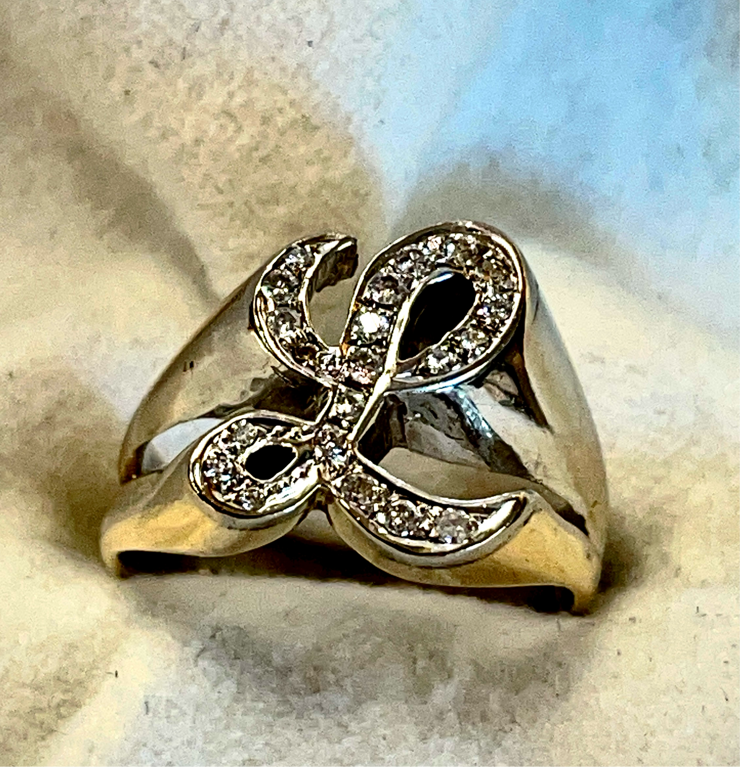 “L” Diamond Ring