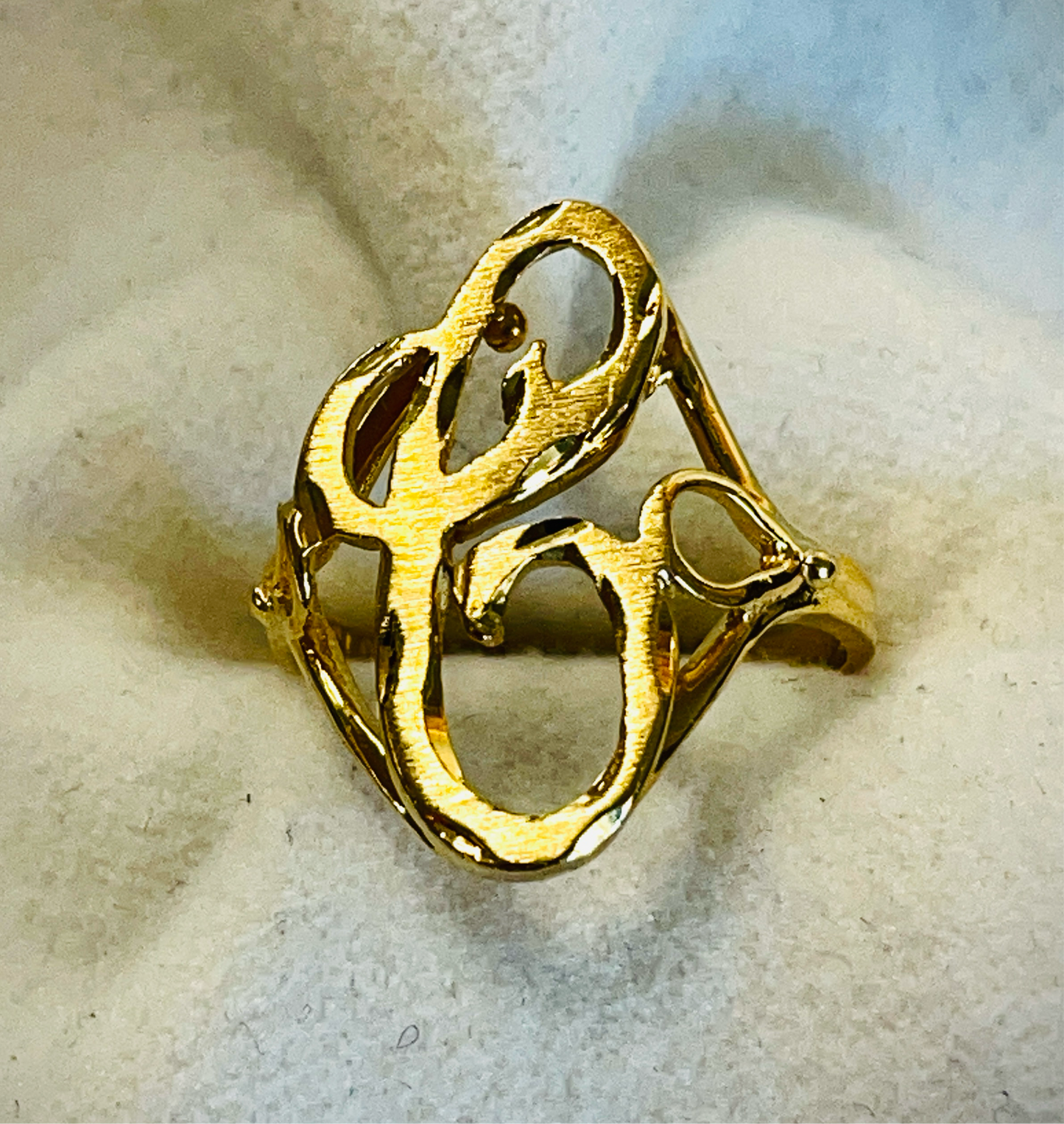 Monogram “C” Ring