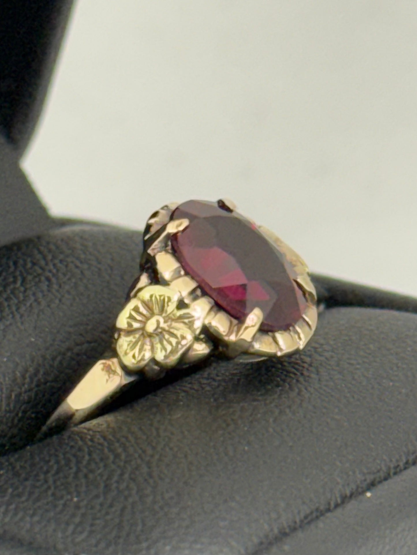 Synthetic Ruby Ring