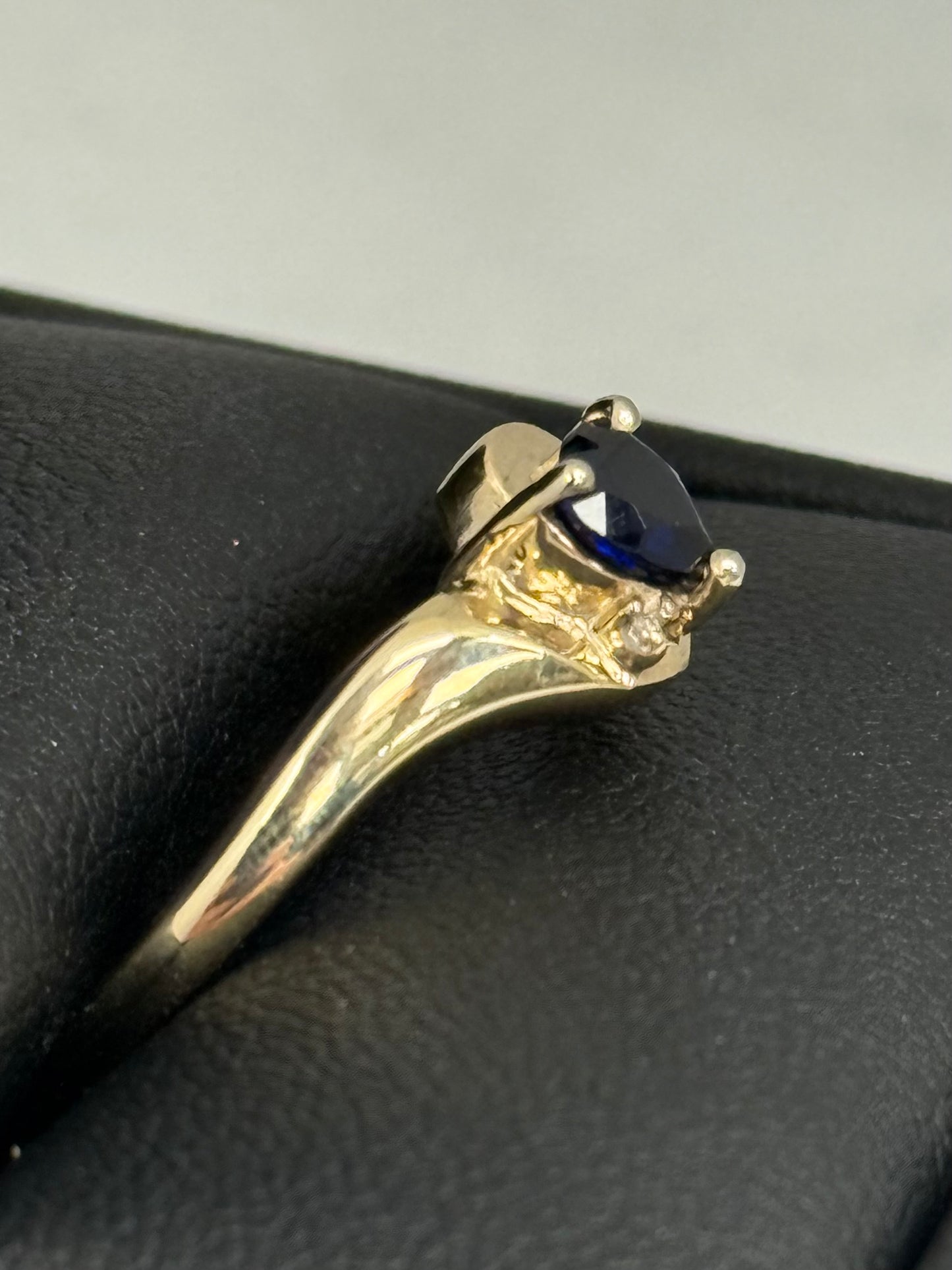 Lab Sapphire Ring