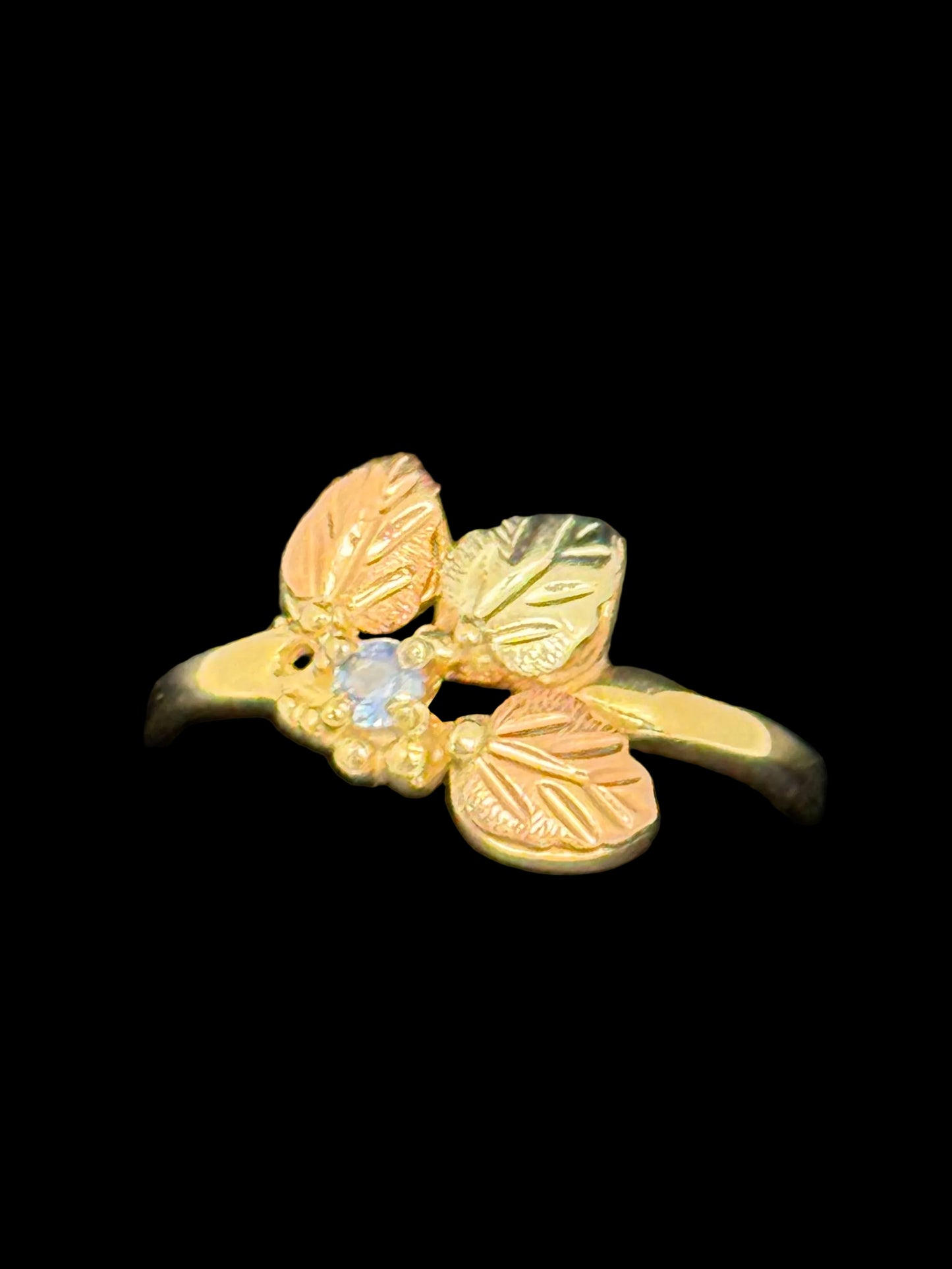 Black Hills Gold Sapphire Ring
