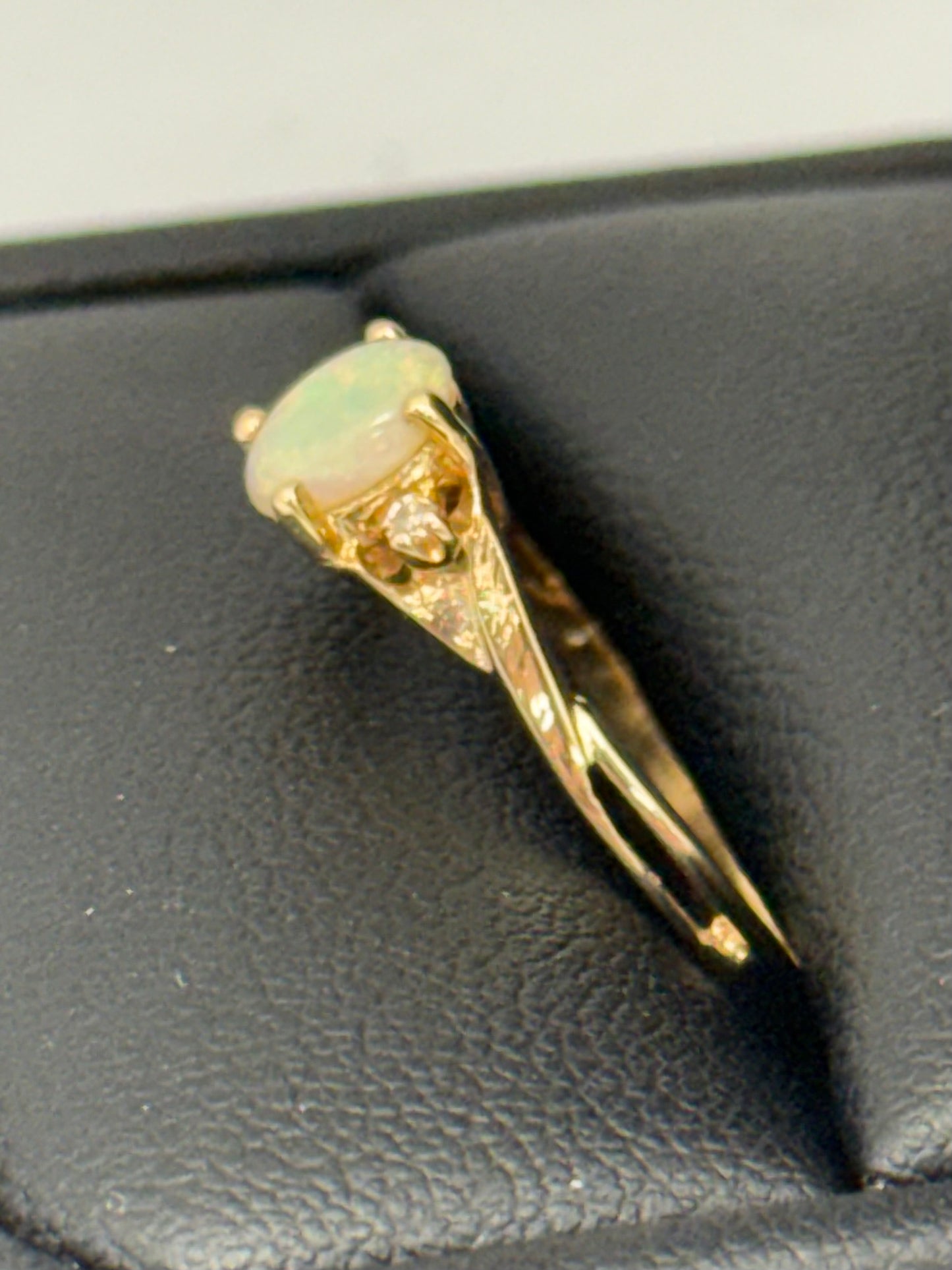 Opal and Diamond Ring