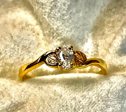 Black Hills Gold Cubic Zirconia Ring