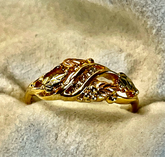 Black Hills Gold Diamond Ring