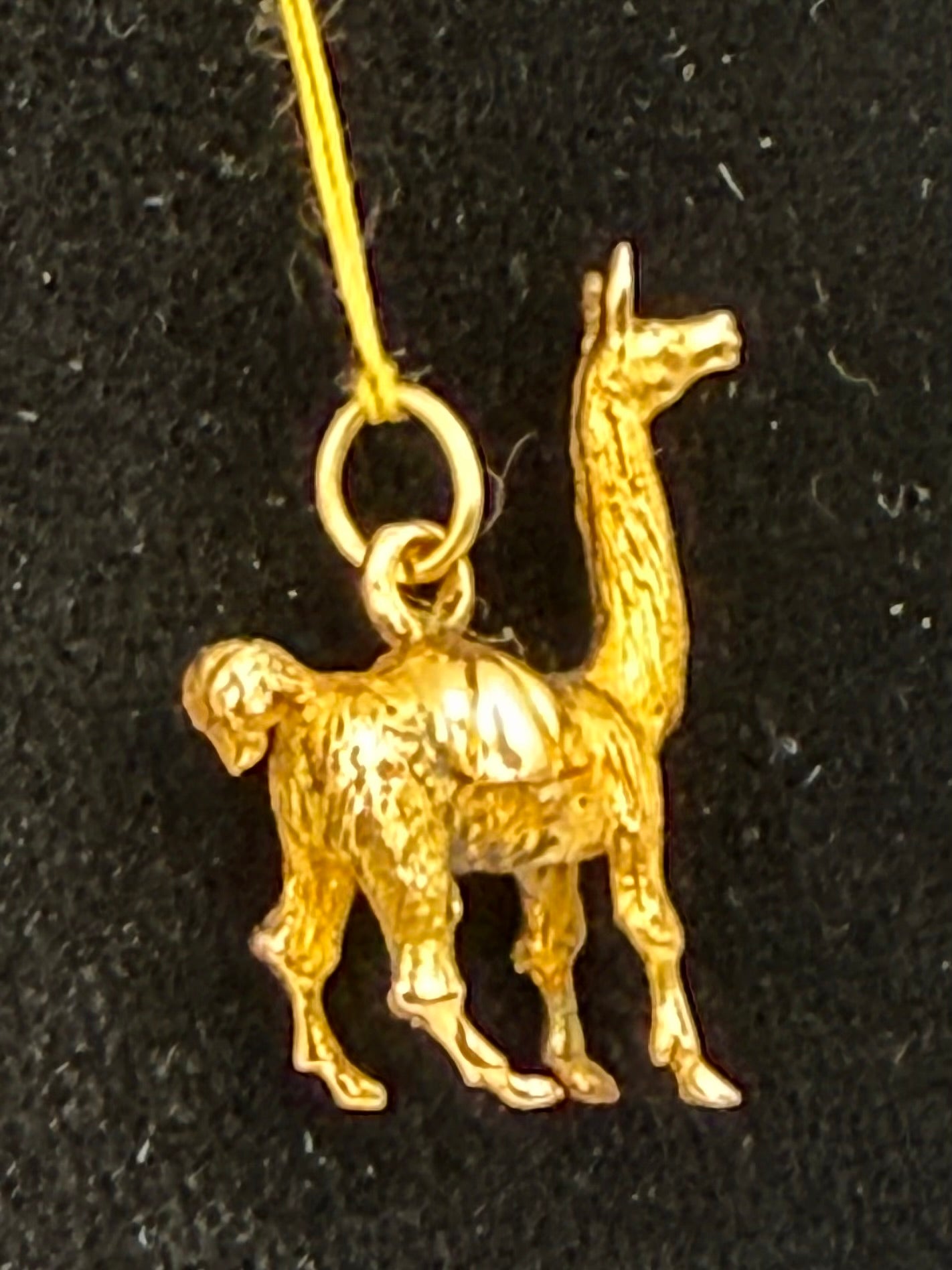 Gold Llama Charm
