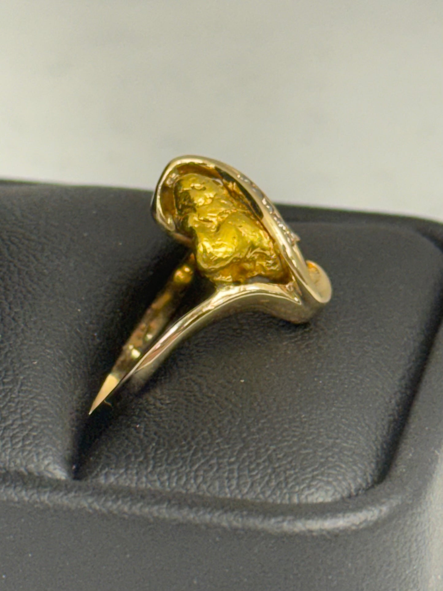 Gen Nugget and Diamond Ring