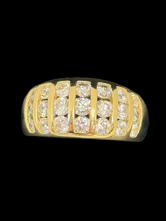 Cubic Zirconia Parallel Band