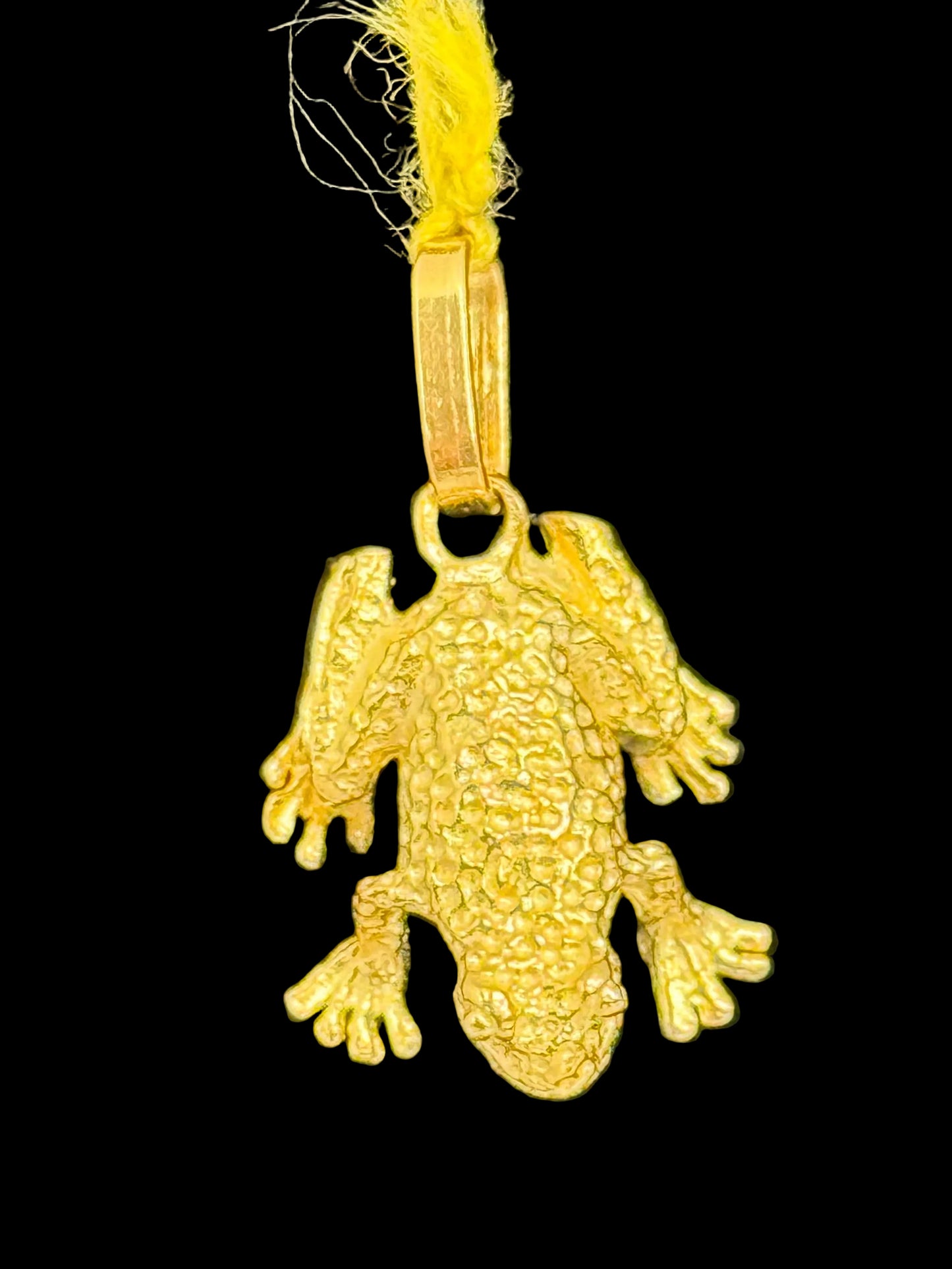 Gold Frog Pendant