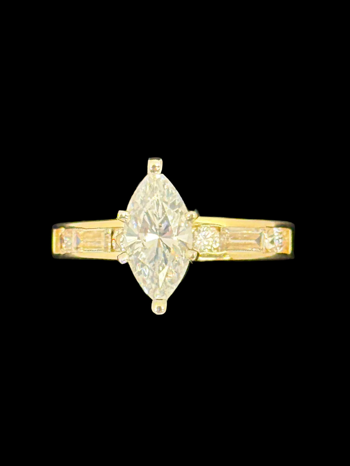 Cubic Zirconia Marquise Ring