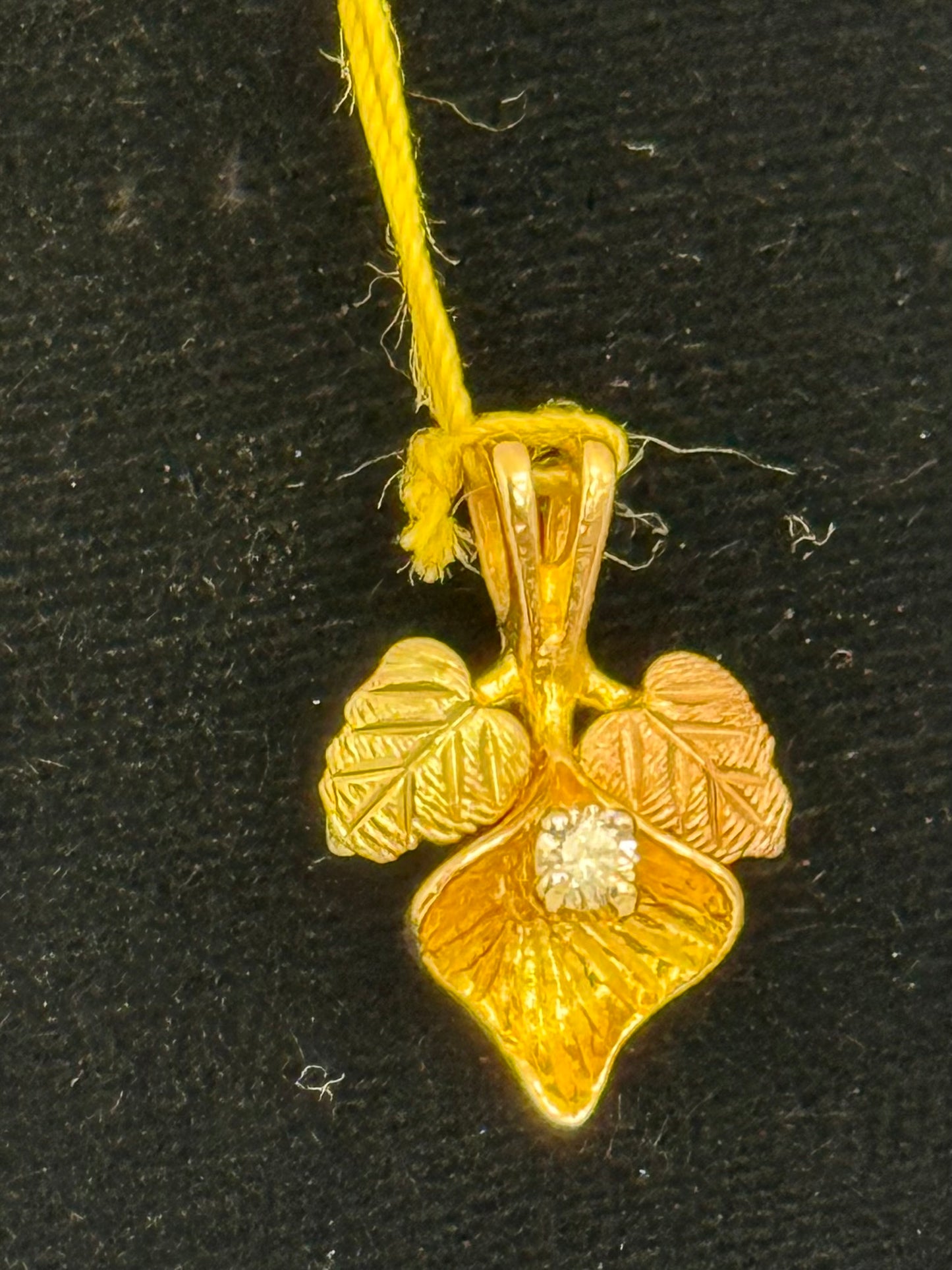 Black Hills Gold Diamond Pendant
