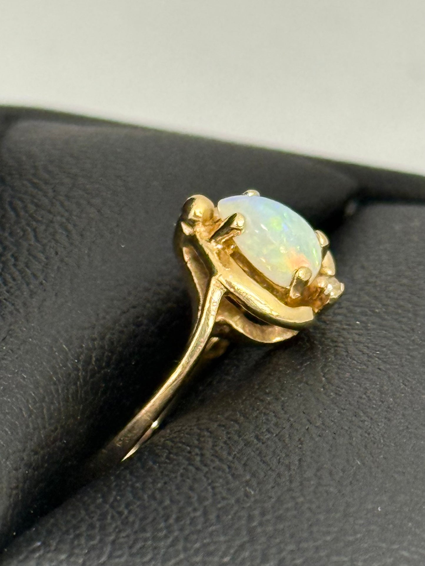 Opal and Diamond Ring