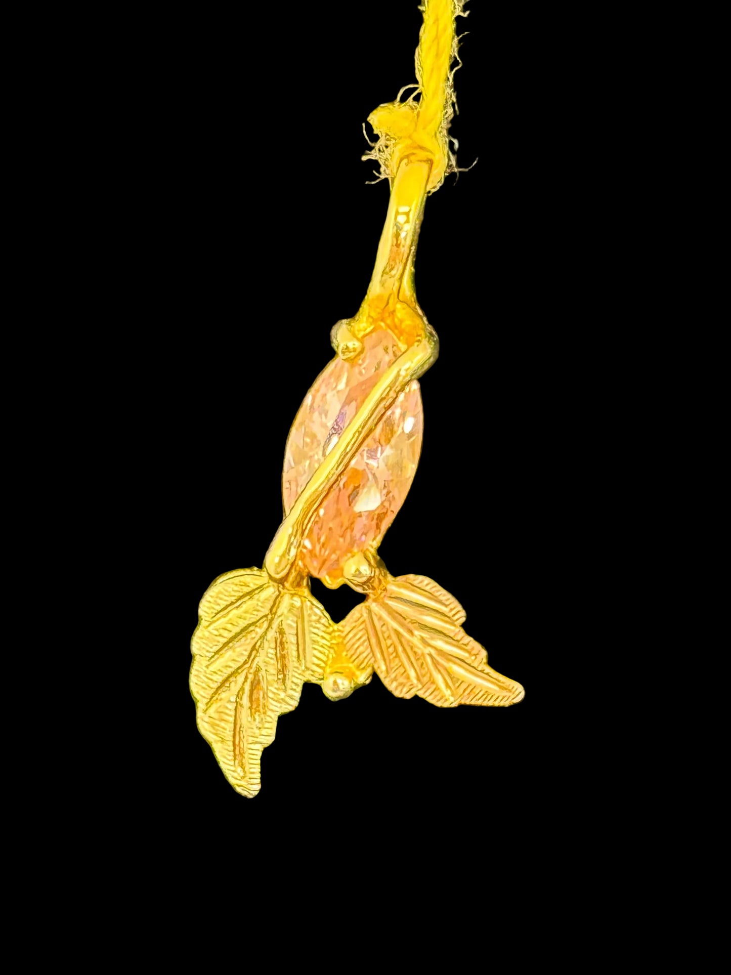Black hills Gold Pink Cubic Zirconia Pendant