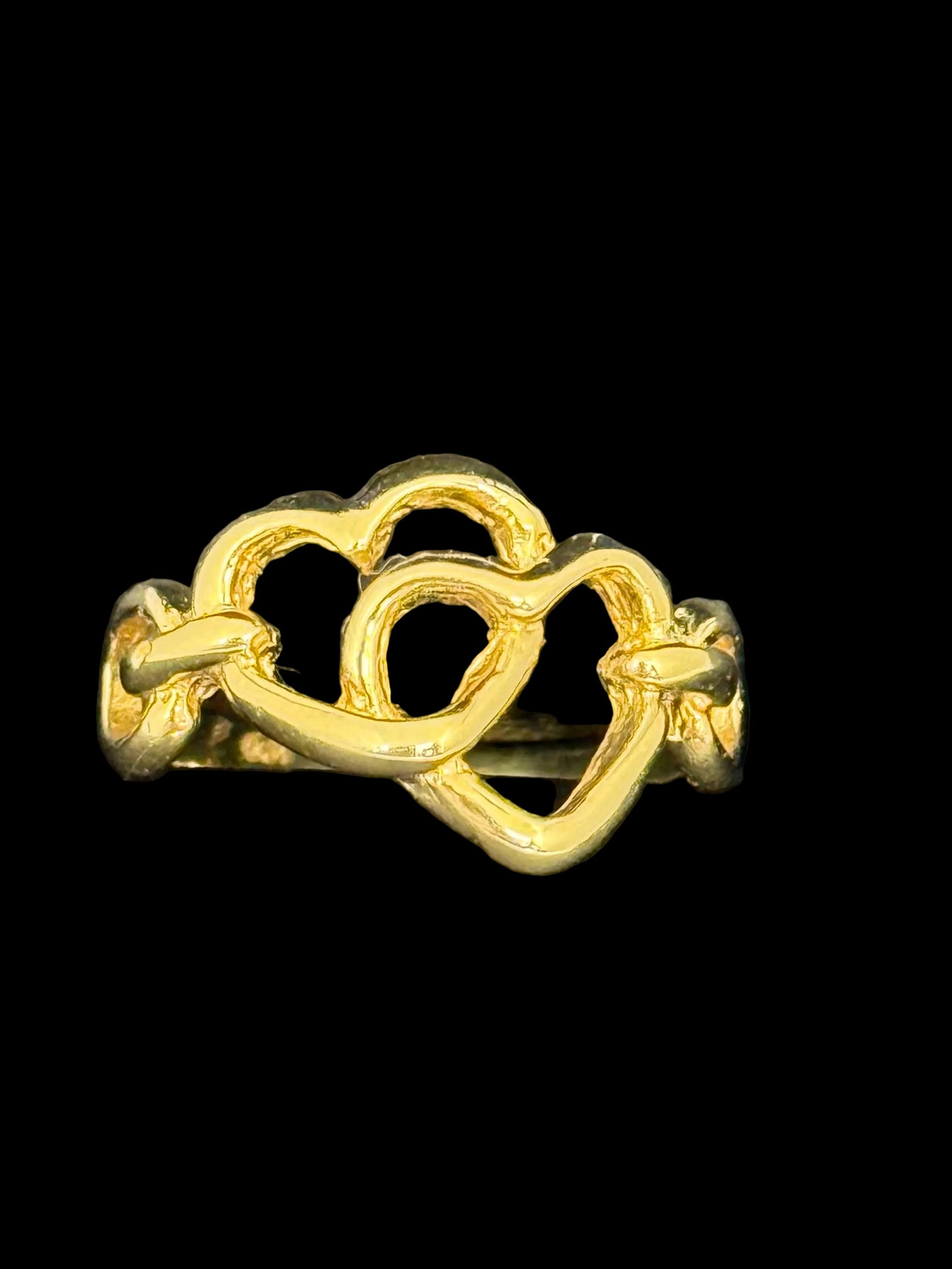 Gold Hearted Ring