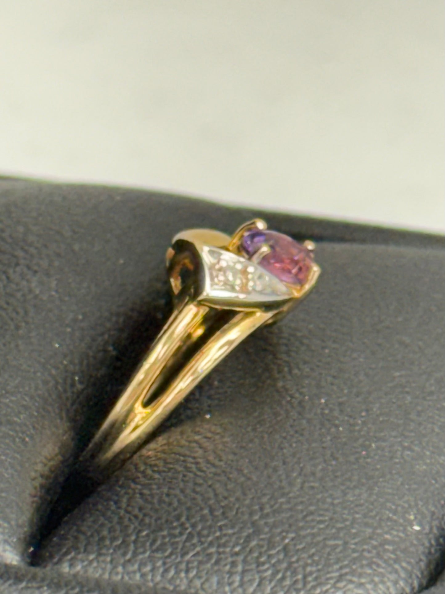 Amethyst and Diamond Ring