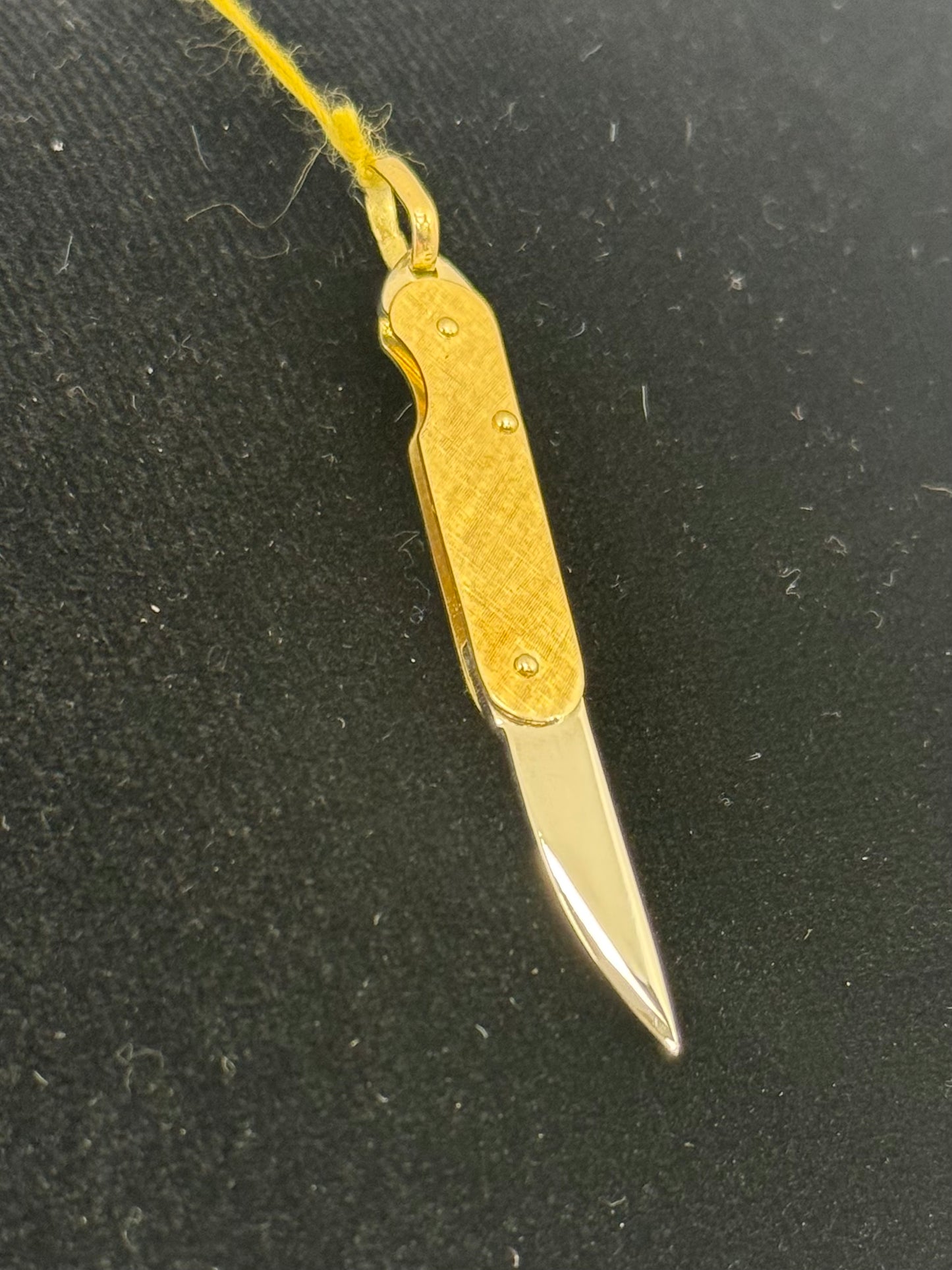Gold Knife Pendant