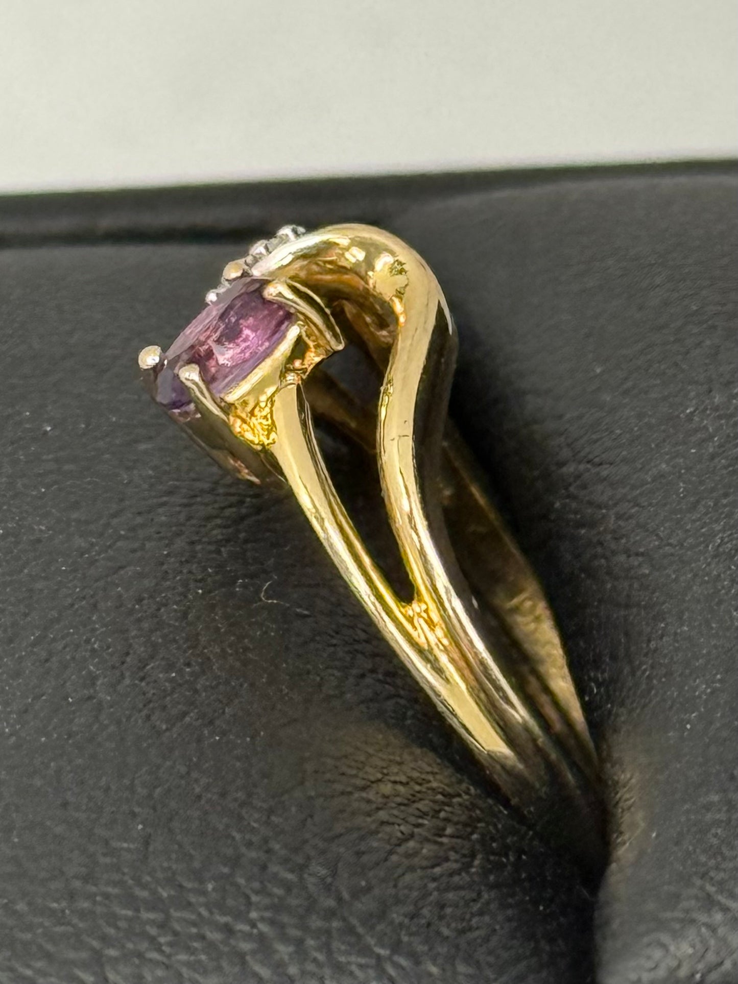 Amethyst and Diamond Ring