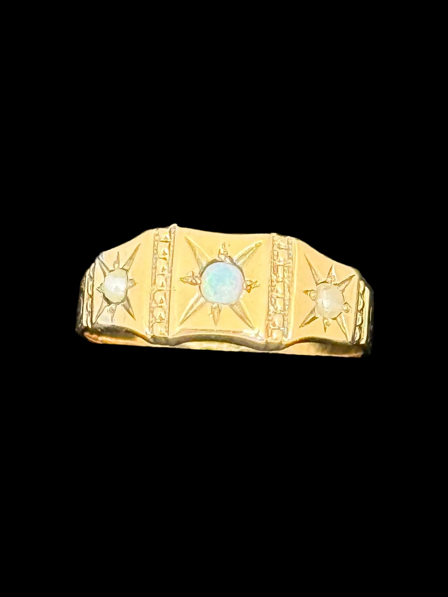 Half Pearl Fashion Ring