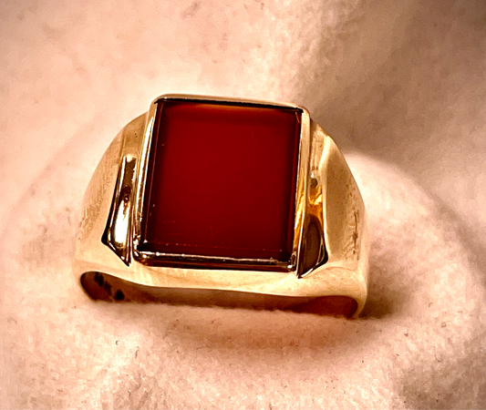 Gents carnelian Ring