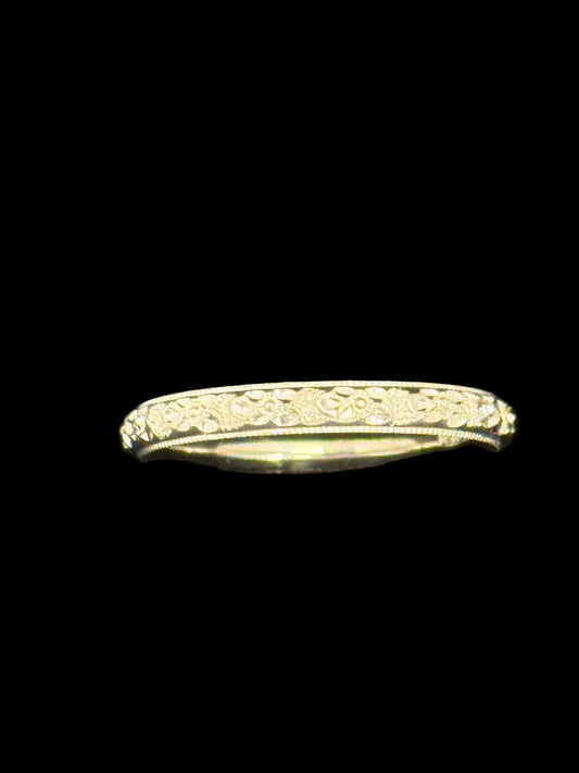 Carved Wedding Band