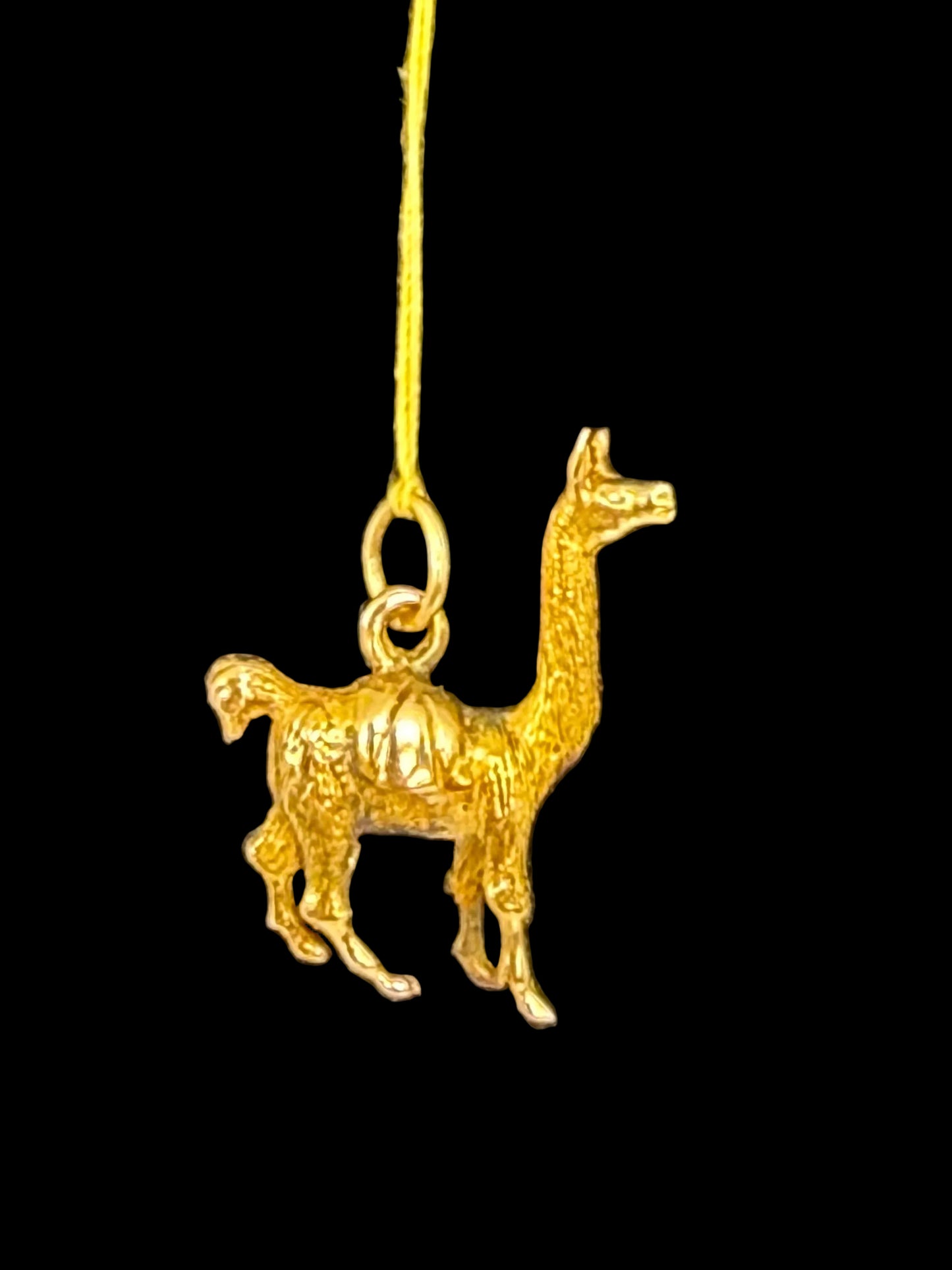 Gold Llama Charm