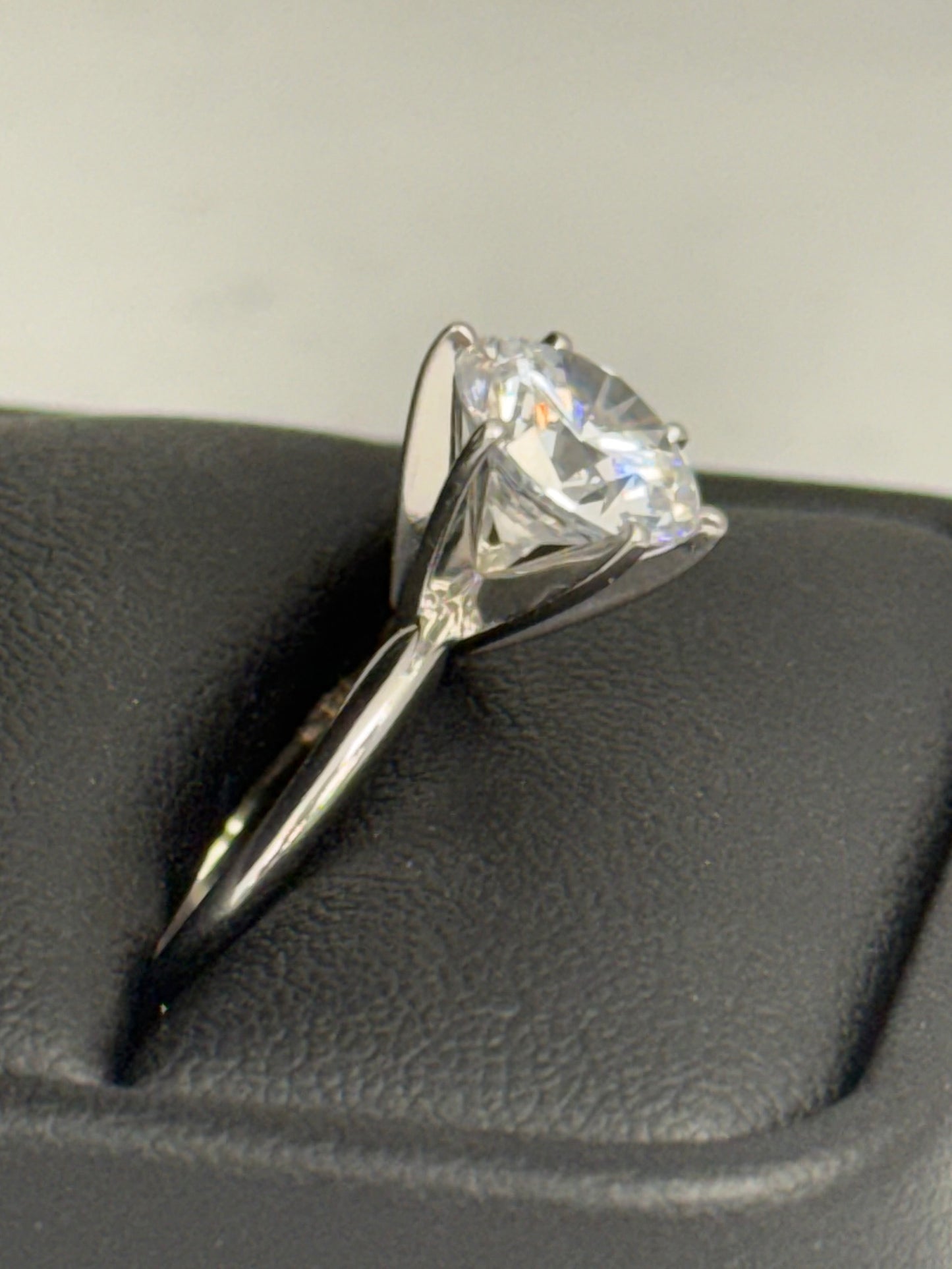 Solitaire Cubic Zirconia Ring