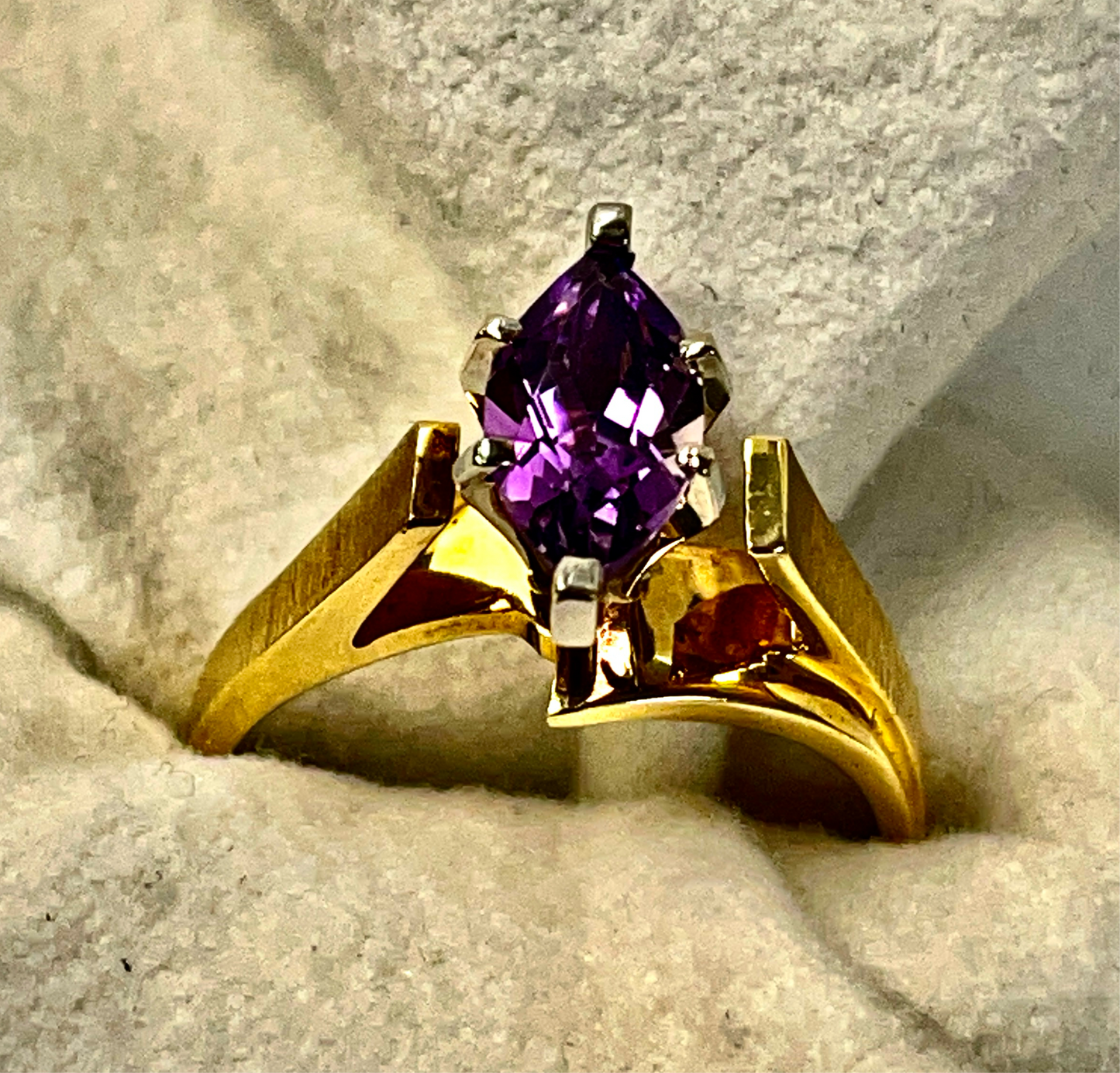 Purple Amethyst Ring