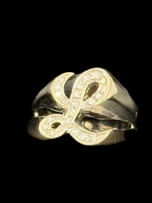 “L” Diamond Ring