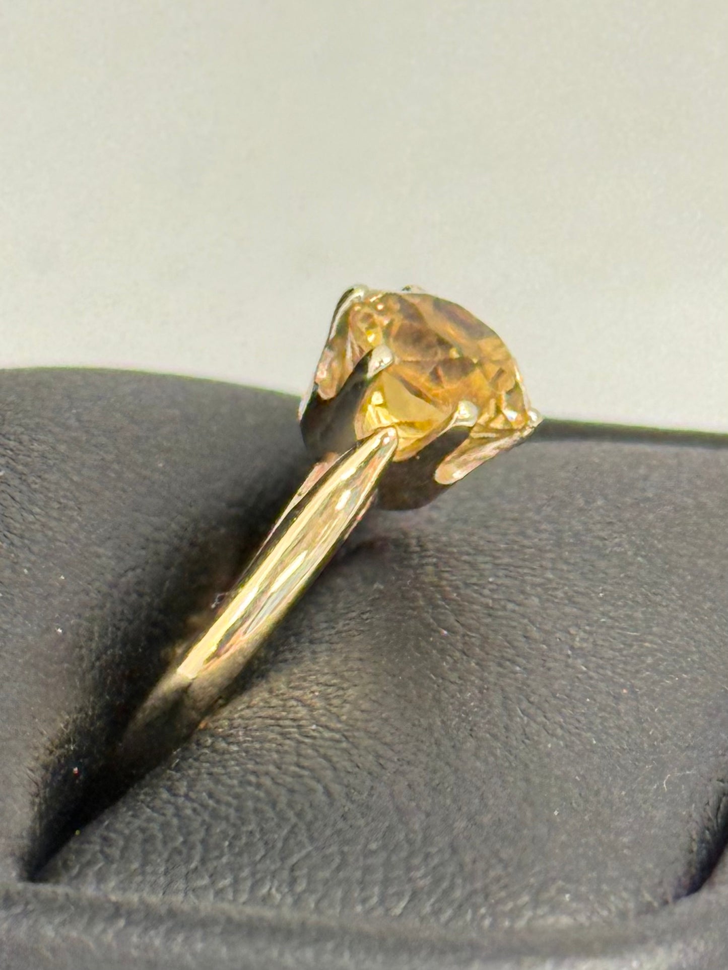Citrine Solitaire Ring