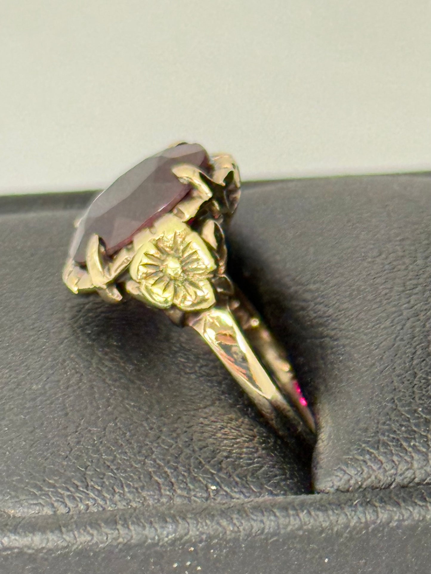 Synthetic Ruby Ring