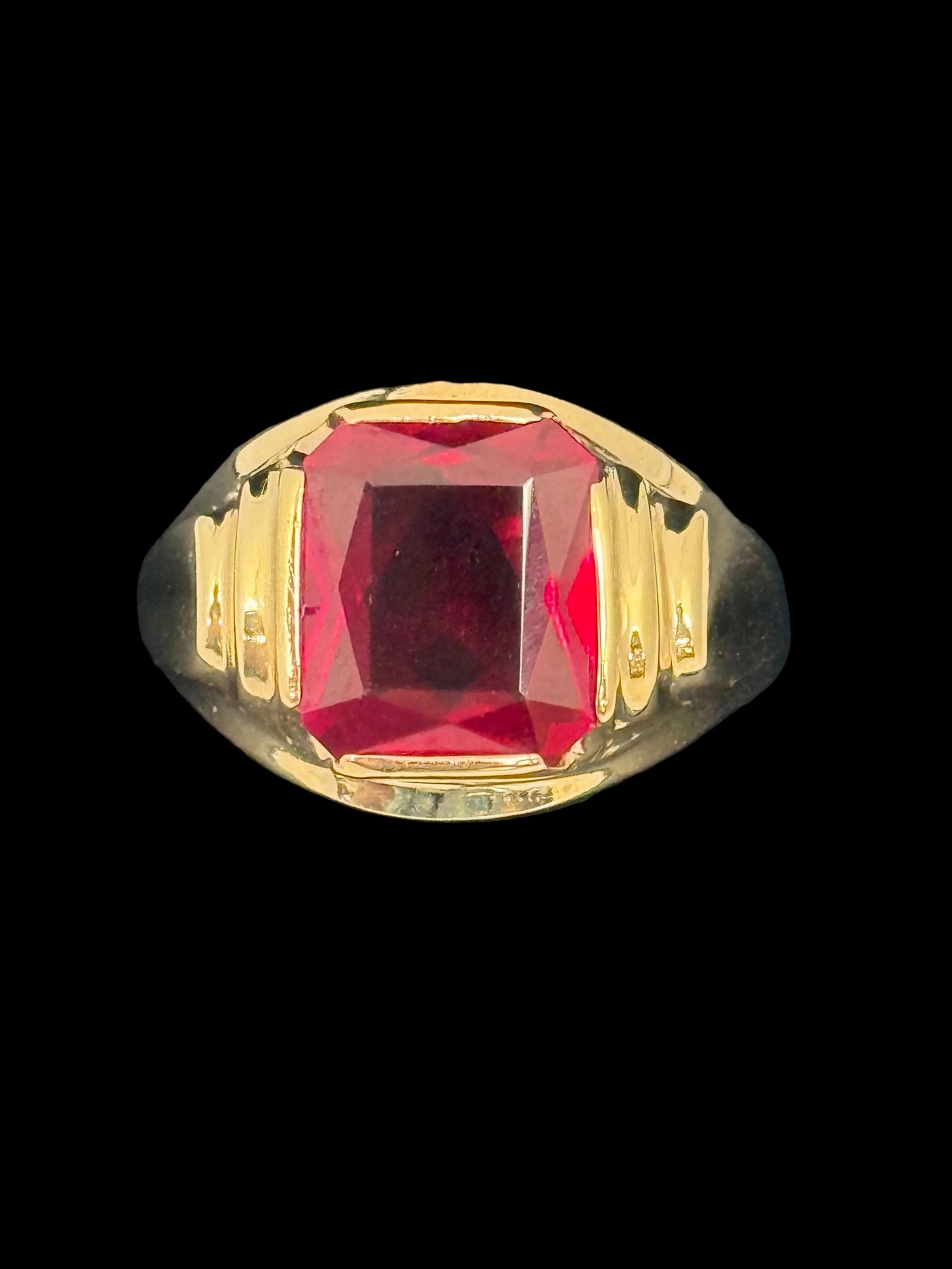 Gents Syn Sap Ring
