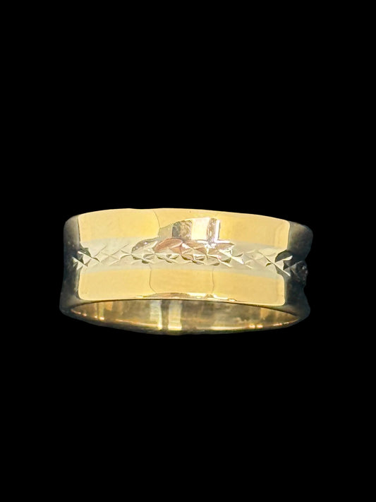 Carved Wedding Band