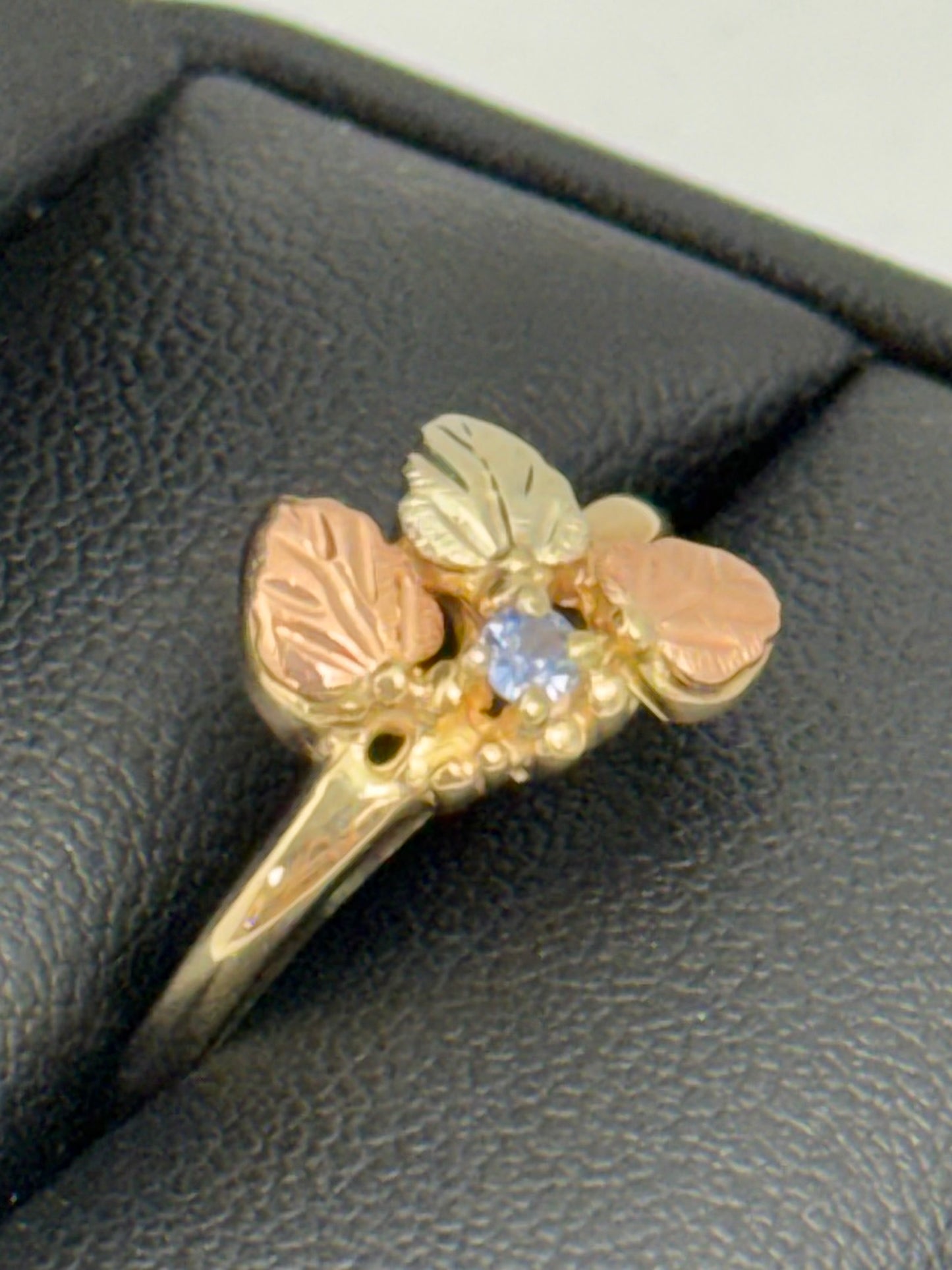 Black Hills Gold Sapphire Ring