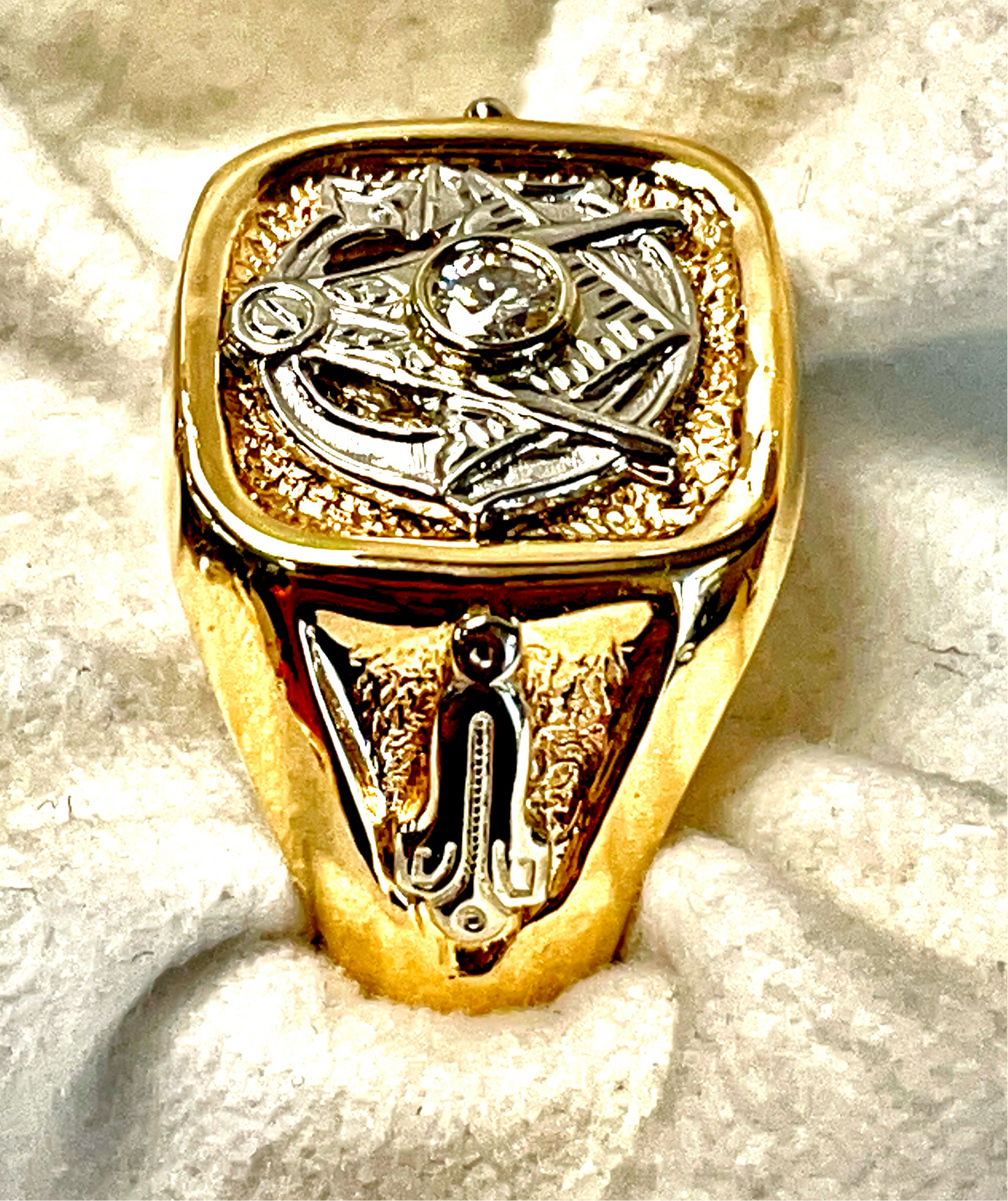 Masonic Diamond Ring