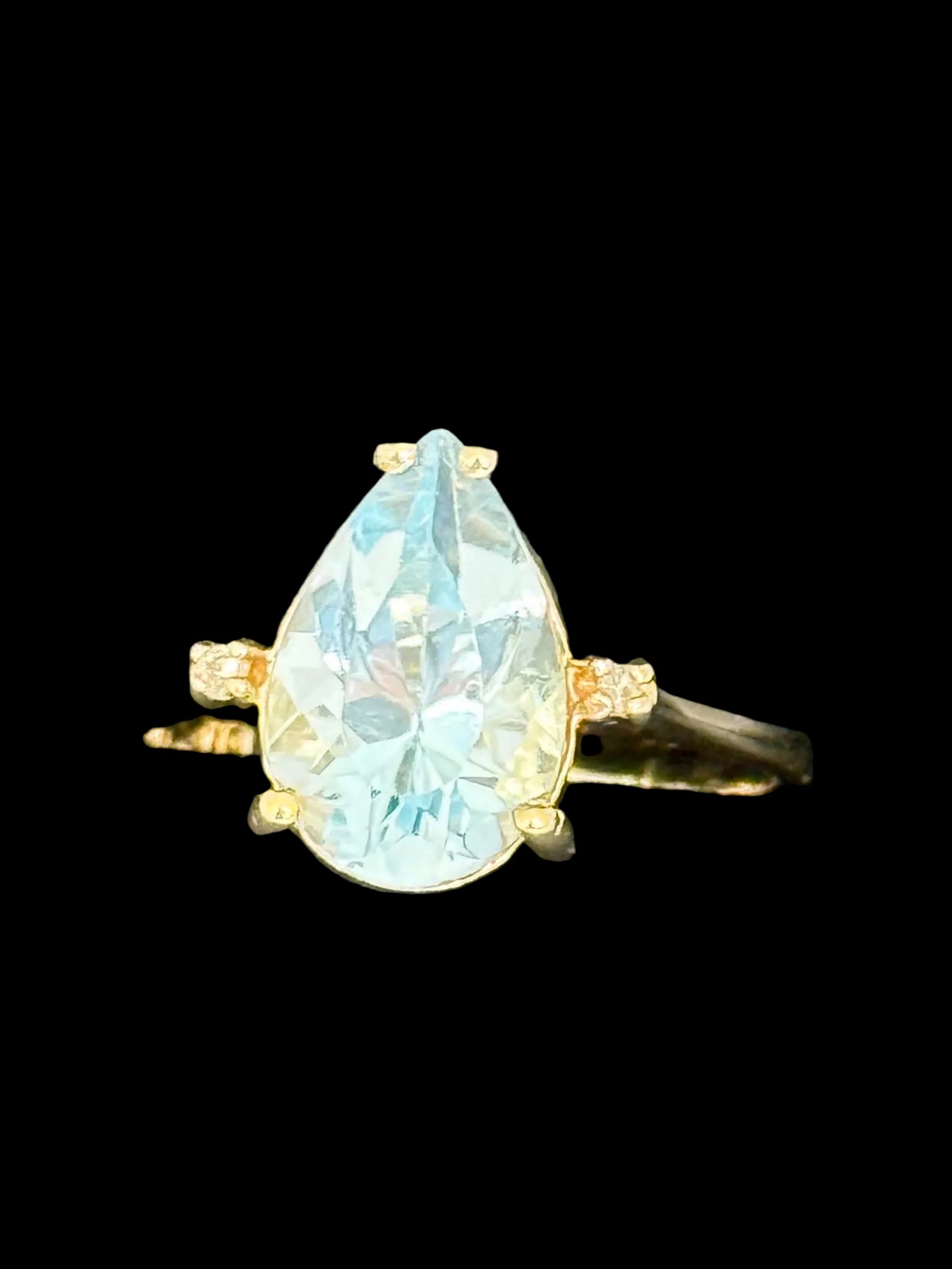 Topaz and Diamond Ring