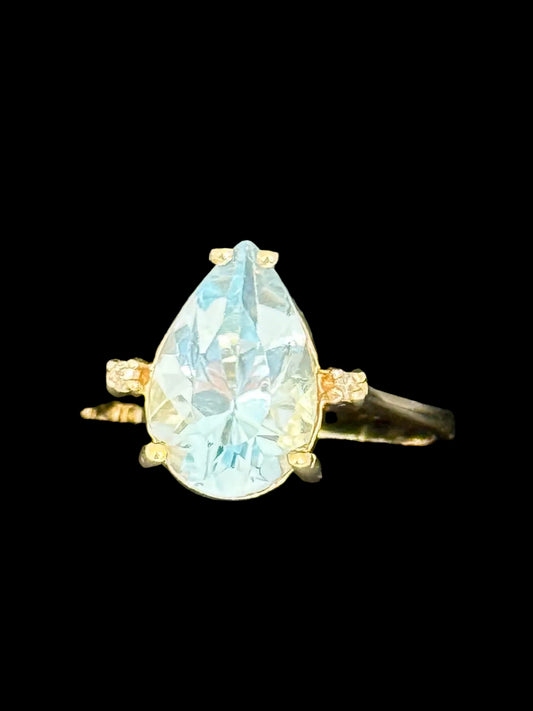 Topaz and Diamond Ring