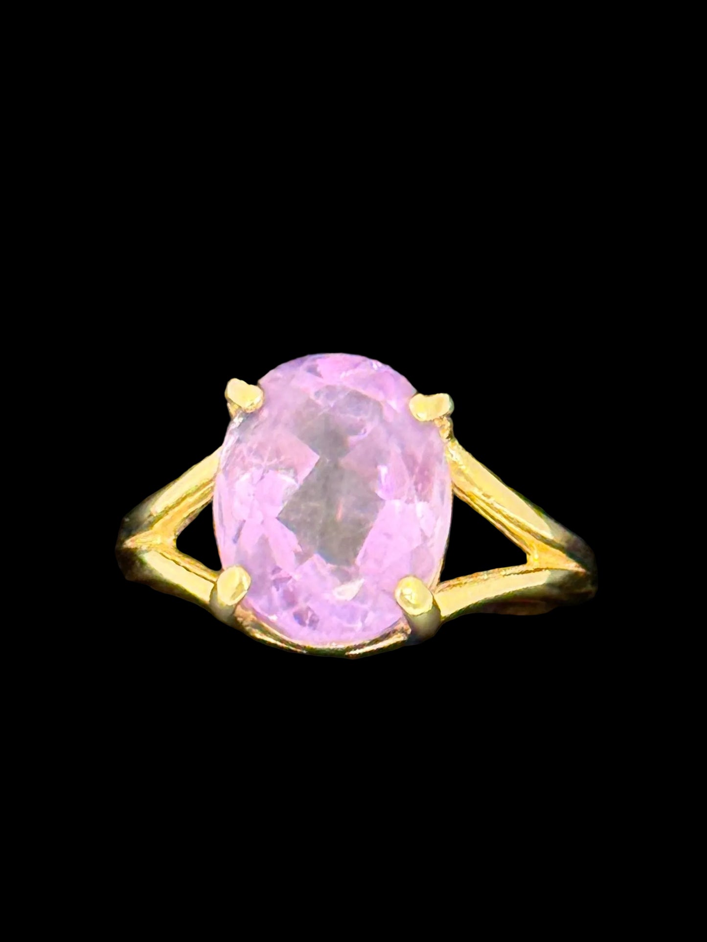 Amethyst Solitaire Ring
